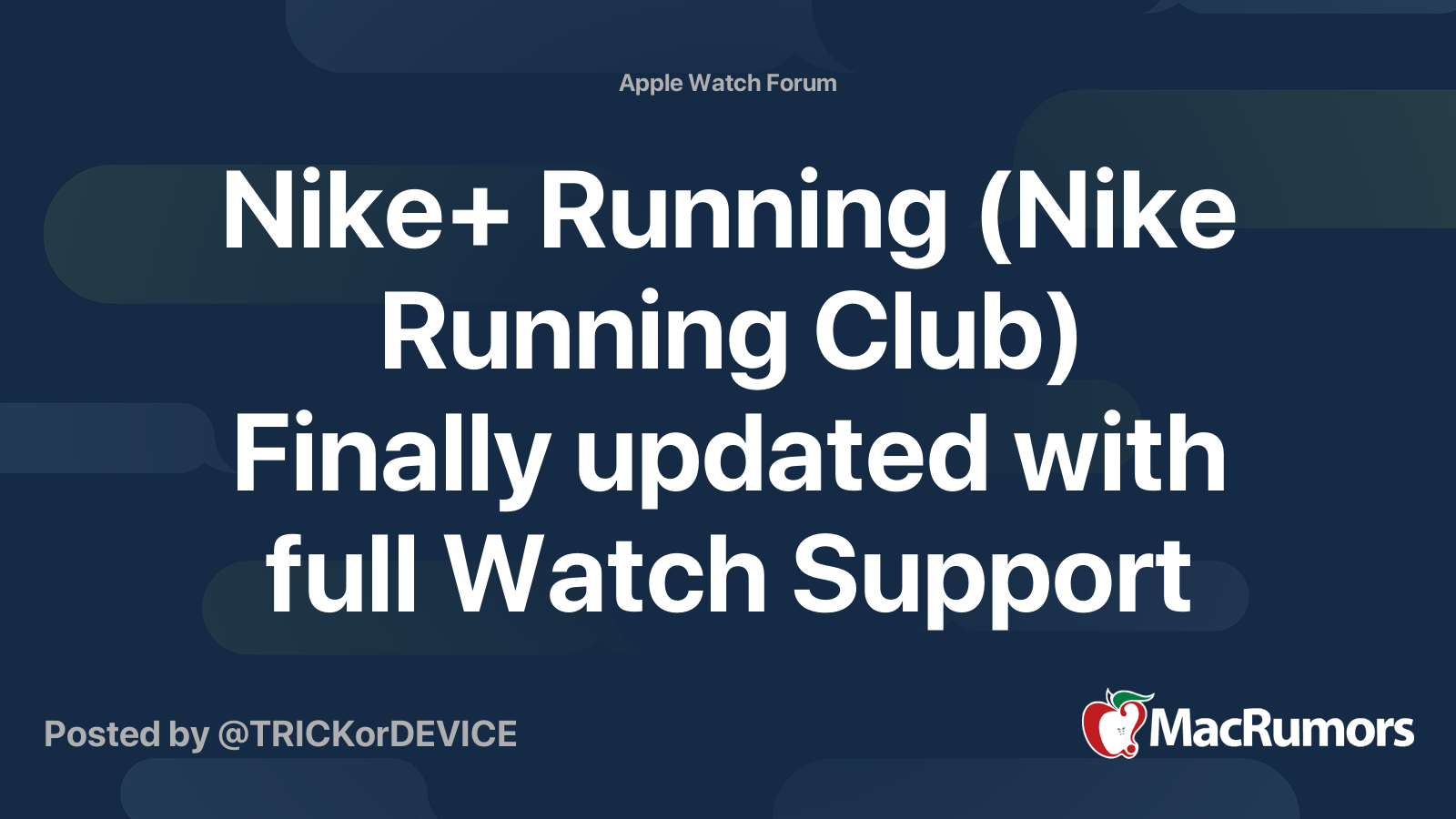 Nike+ Running (Nike Running Club) Finally updated with full Watch ...