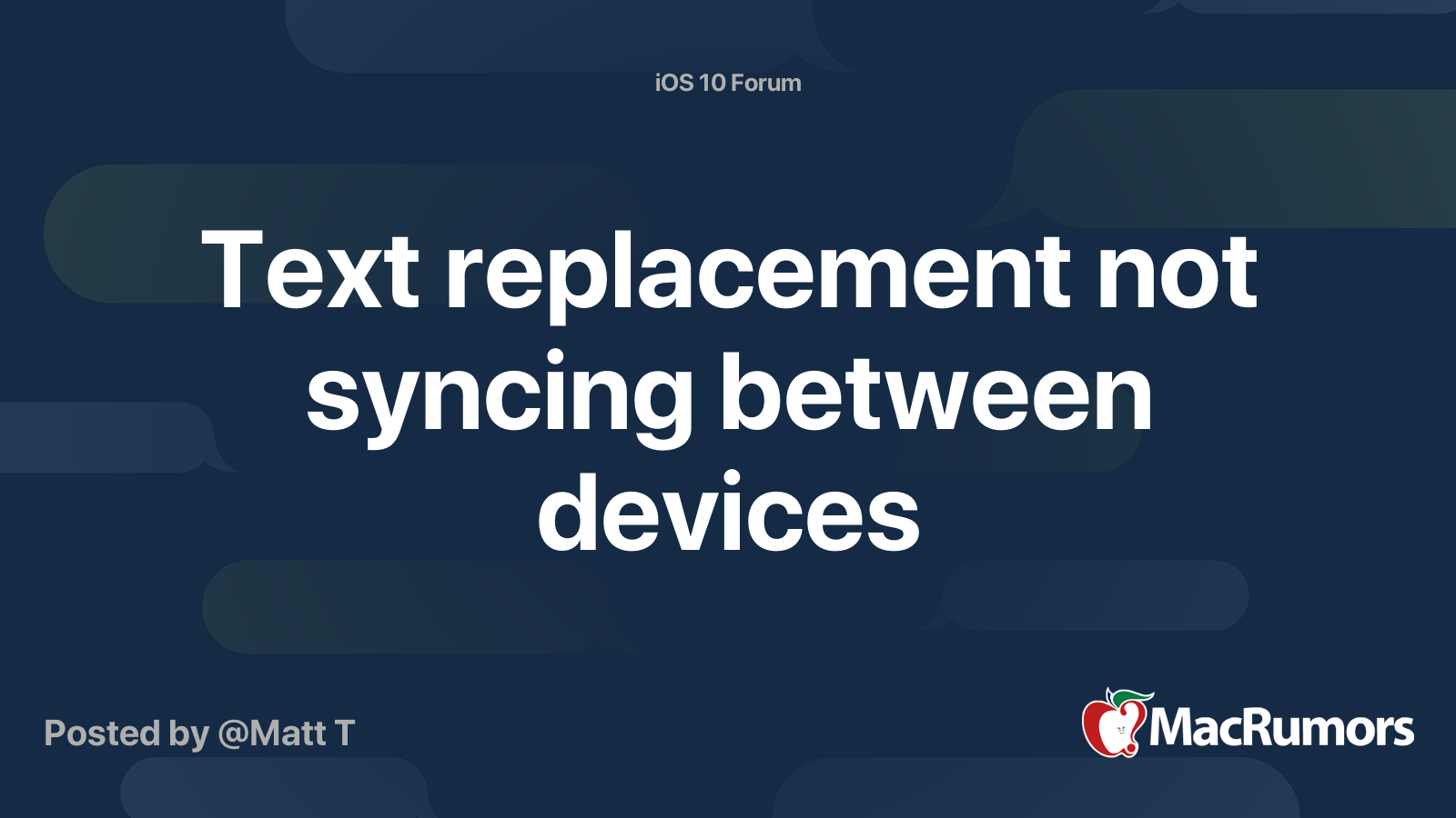 text-replacement-not-syncing-between-devices-macrumors-forums