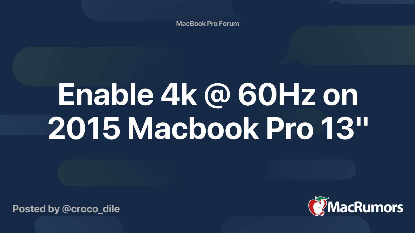 Macbook pro 2015 hdmi 4k 60hz new arrivals