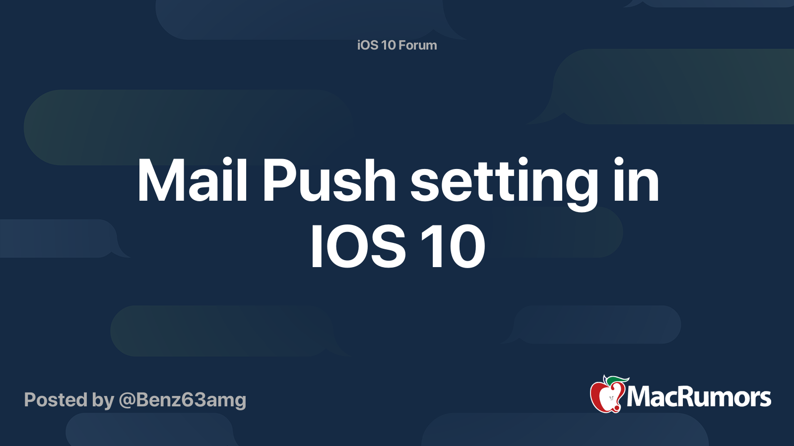 how to change mail push settings on iphone