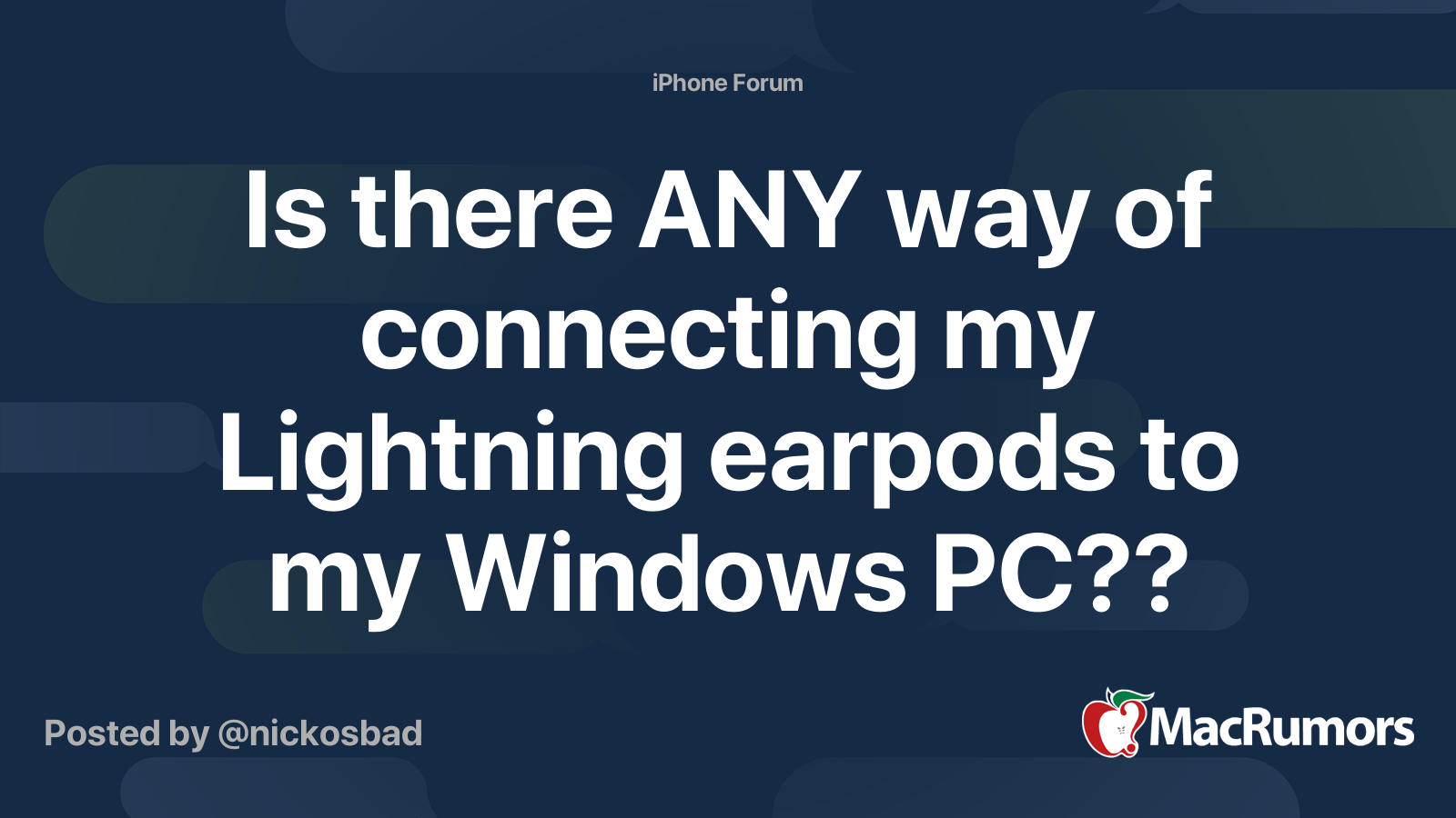 Lightning earpods clearance to pc