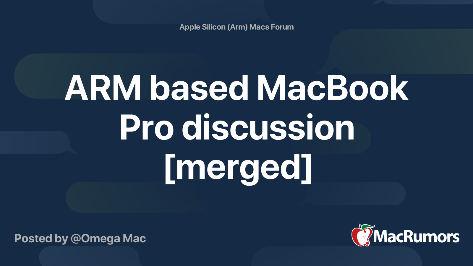 ARM based MacBook Pro discussion [merged] | MacRumors Forums
