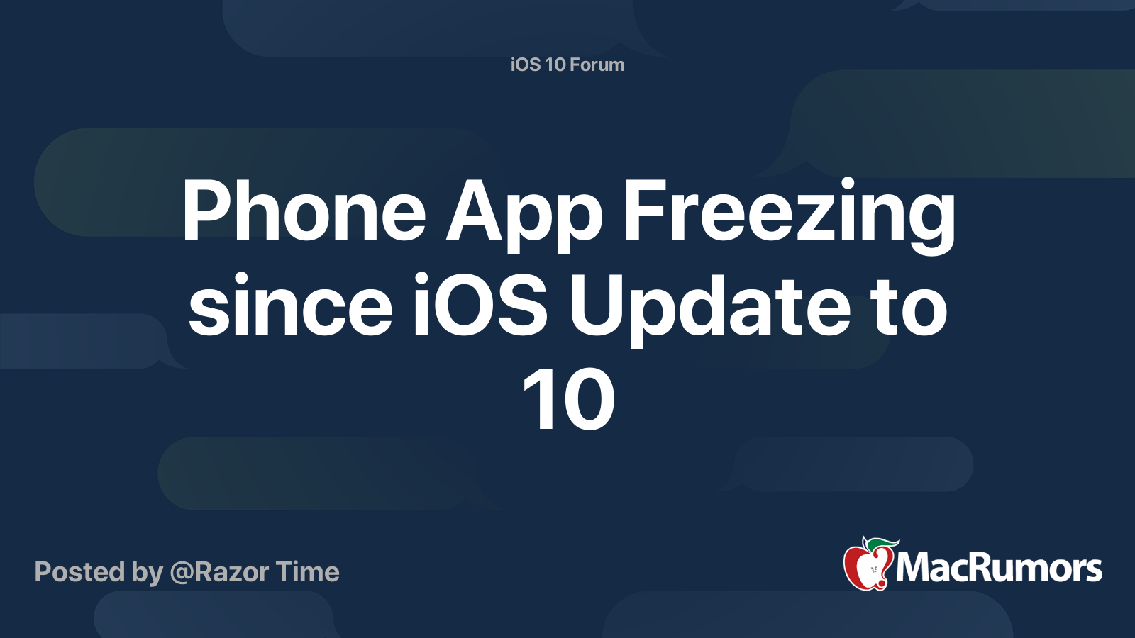 ios message app freezing