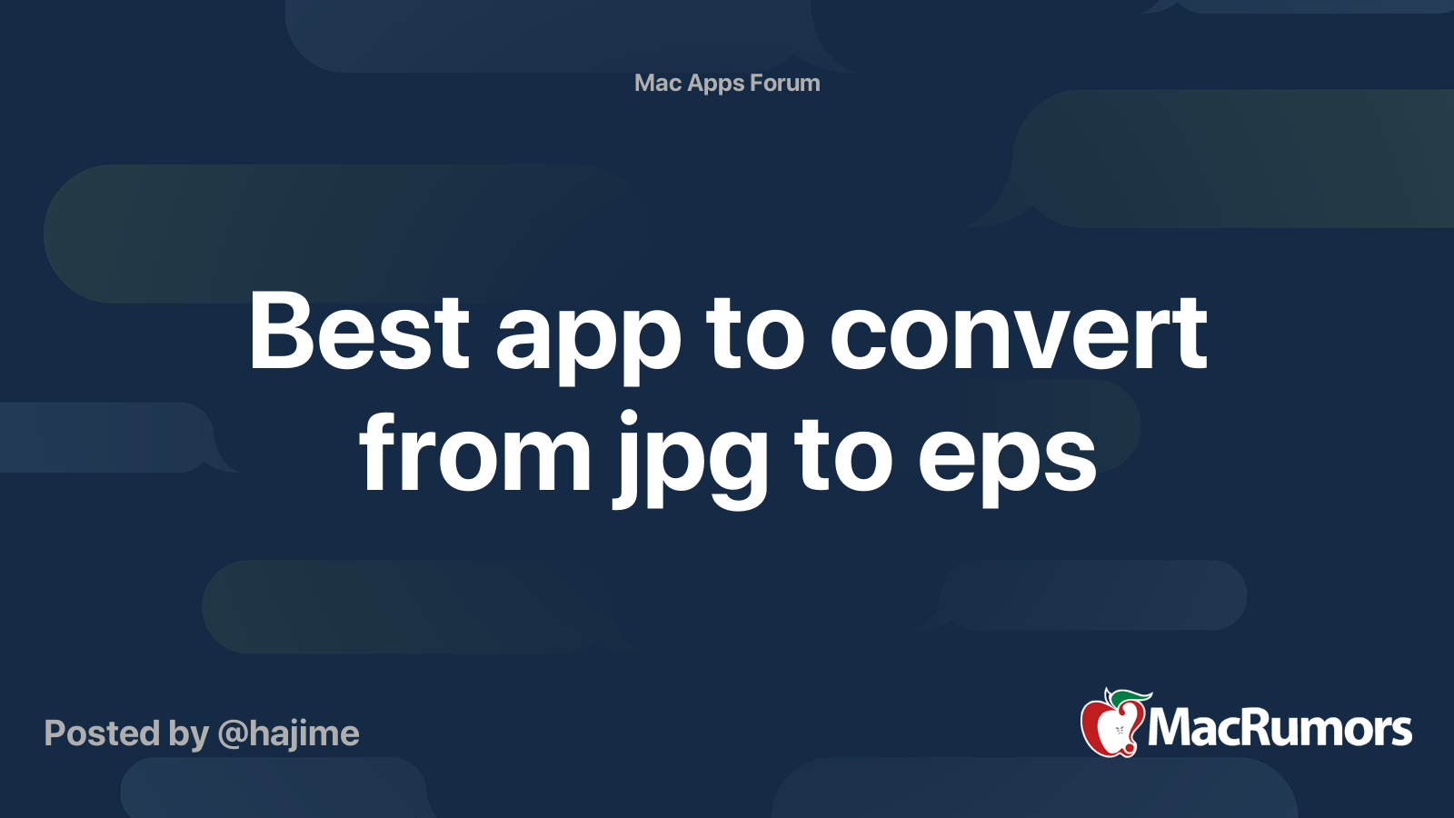 Best App To Convert From Jpg To Eps Macrumors Forums