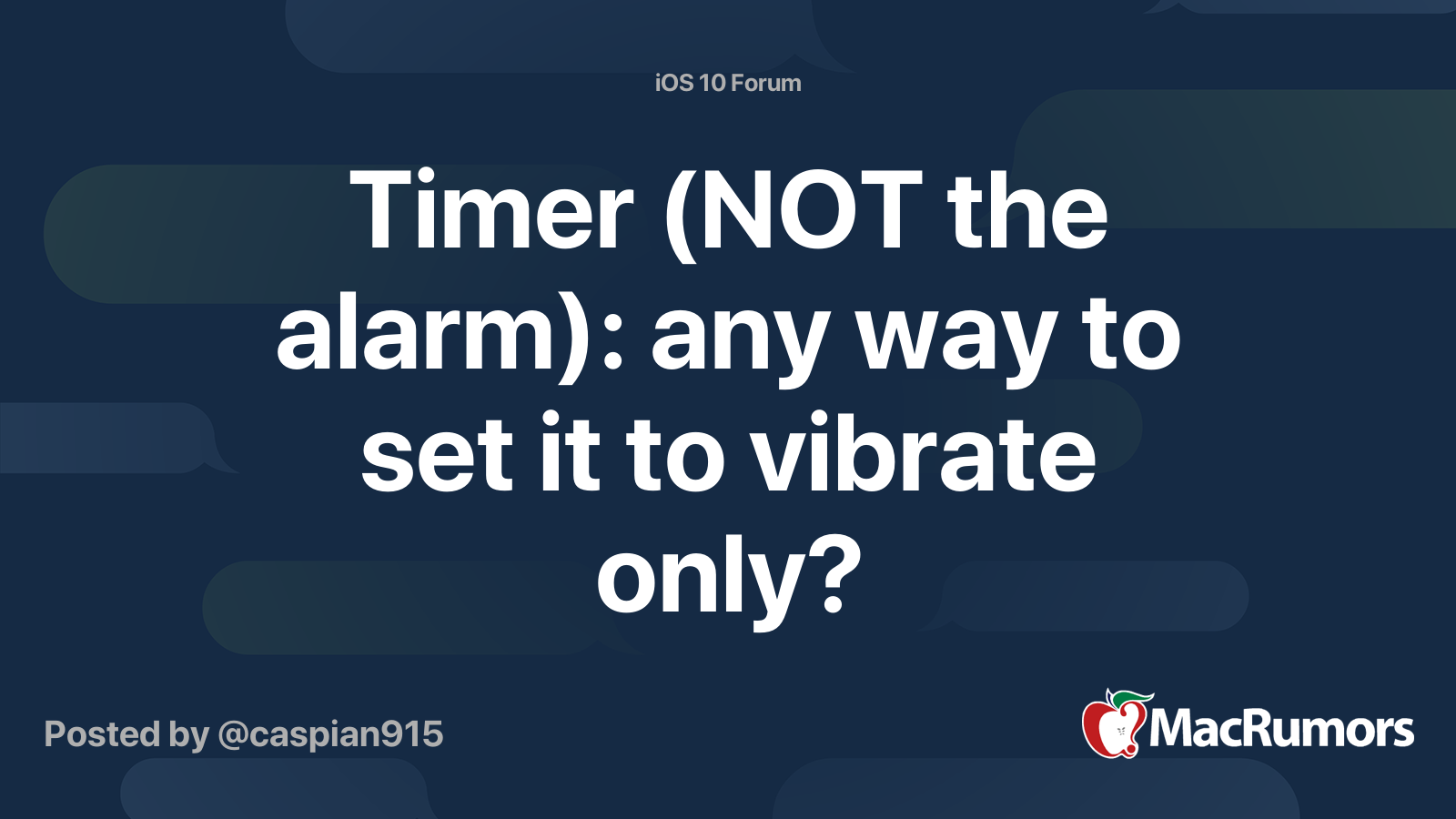 Ios Alarm Just Vibrate - BLENDER KITA