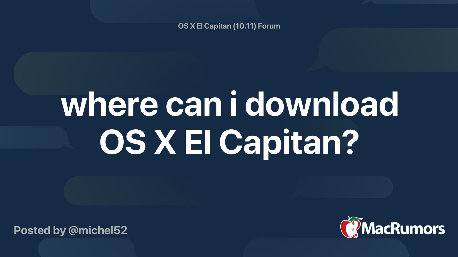 Download Os X El Capitan Installer
