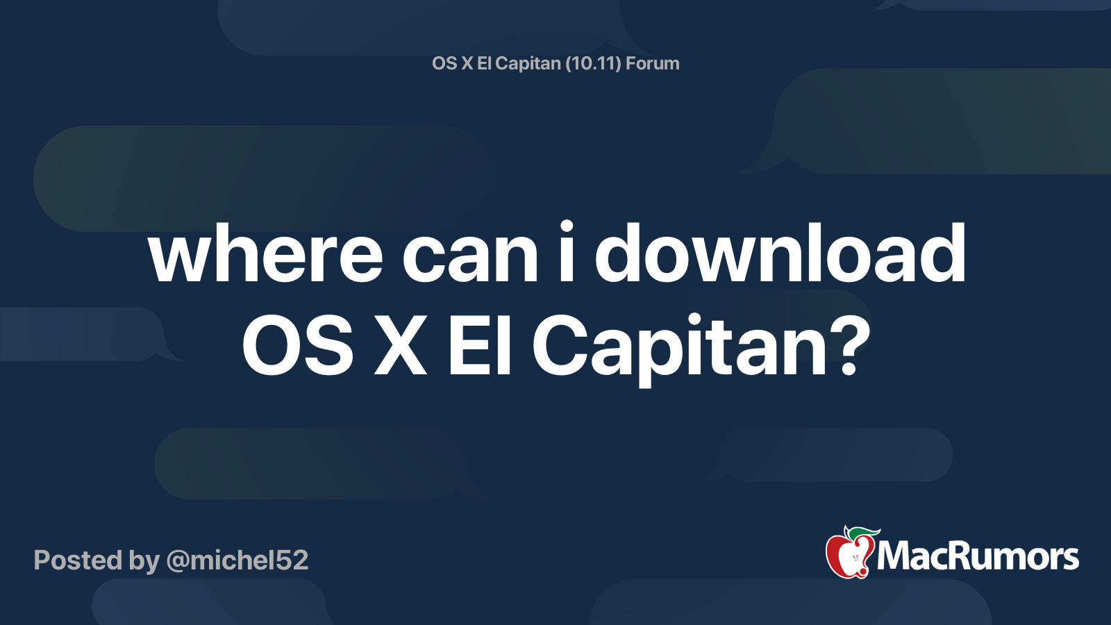 Mac Os El Capitan Installer Download