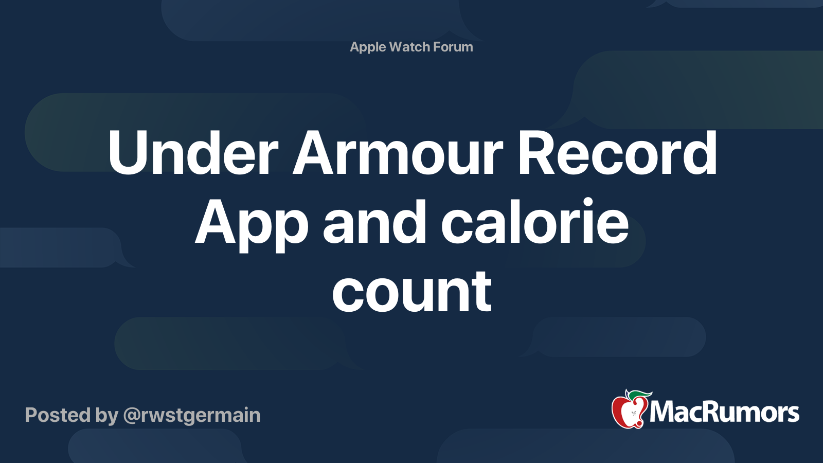 Apple Watch - Introdução – Under Armour