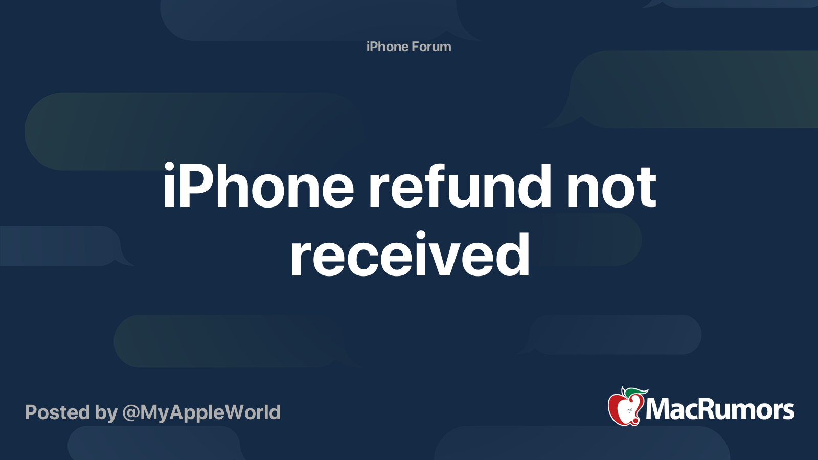 iphone-refund-not-received-macrumors-forums
