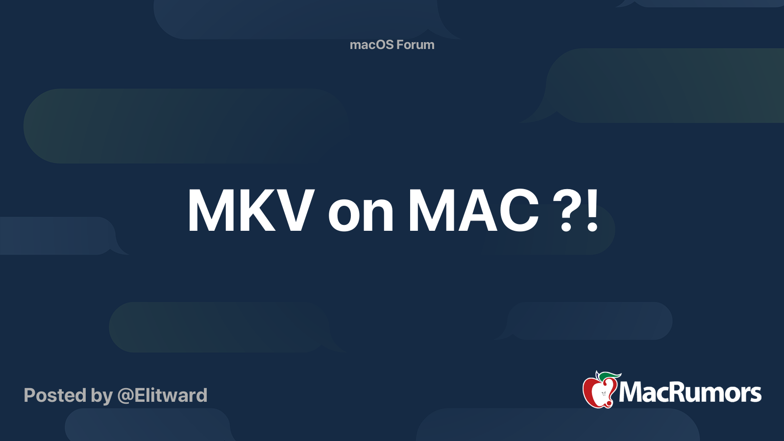 Чем открыть mkv на mac