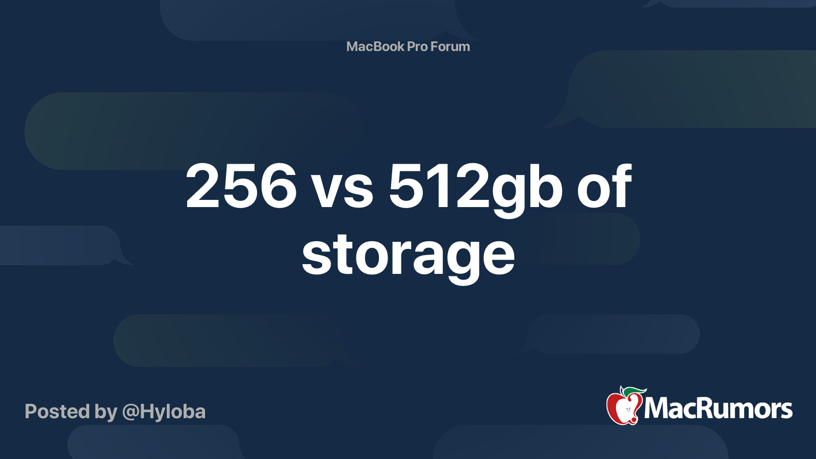 256 vs 512gb of storage | MacRumors