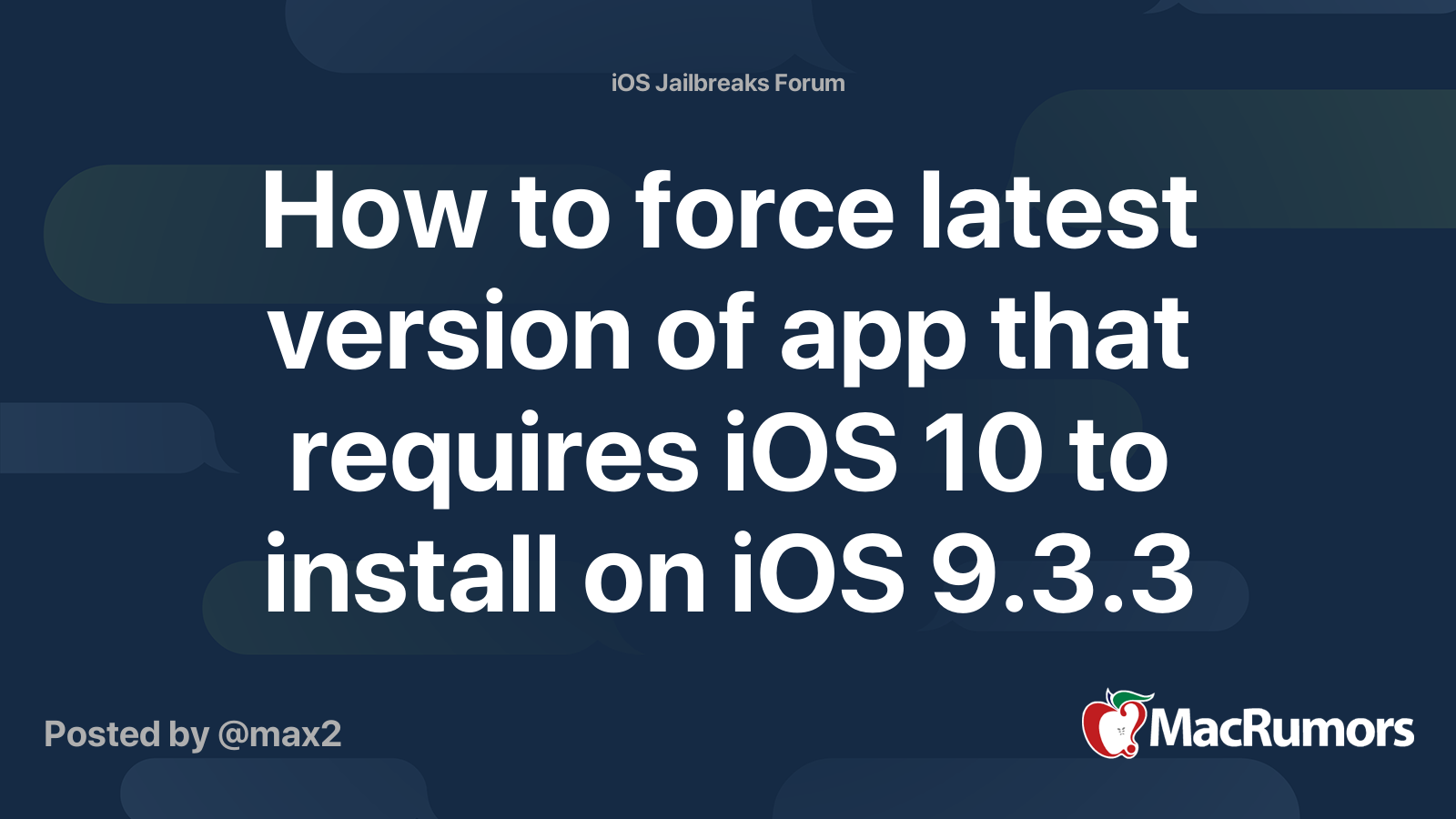 How to force latest version of app that requires iOS 10 to install on