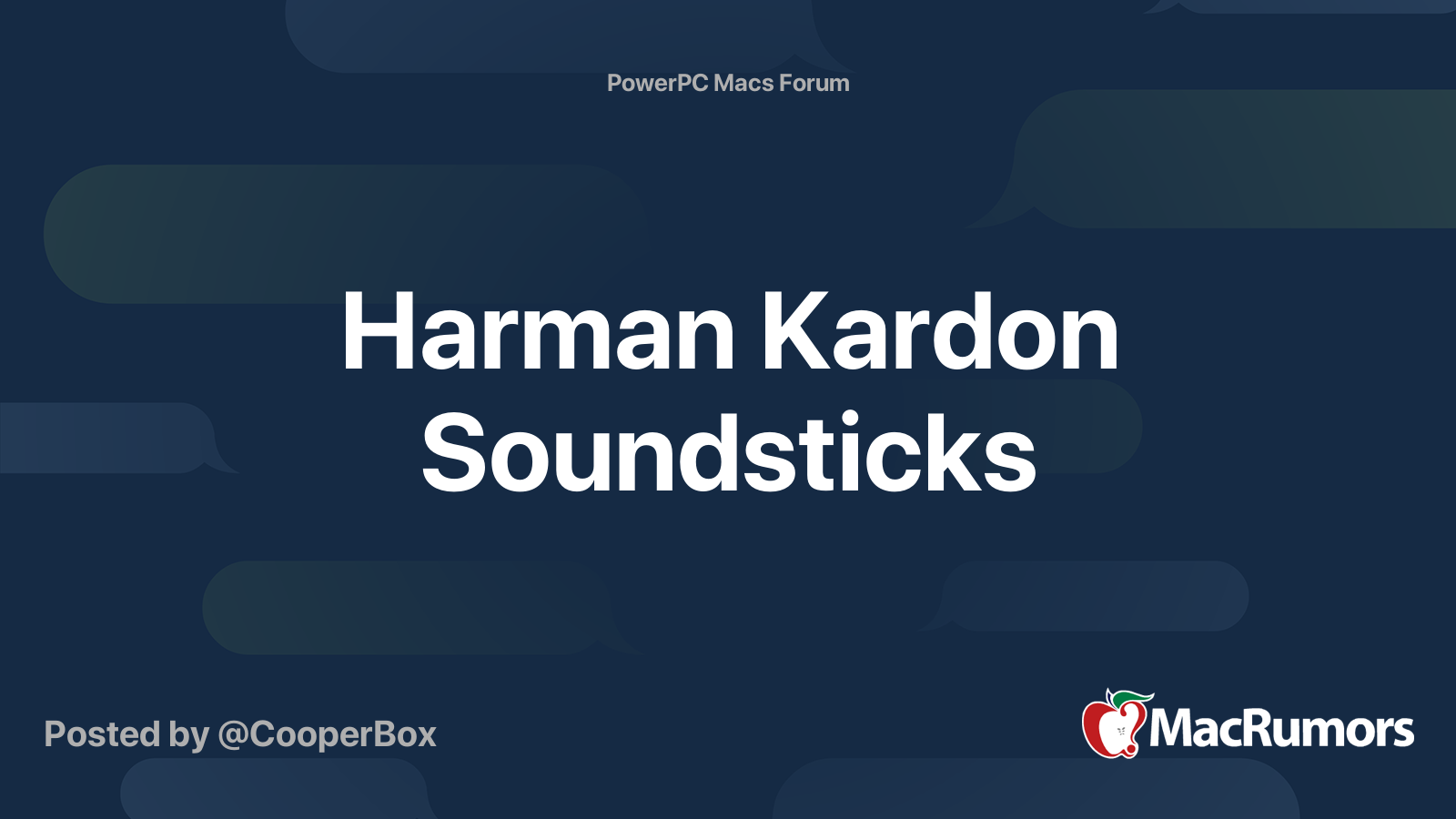 Harman Kardon Soundsticks Are Still The Ideal Apple Mac Partner