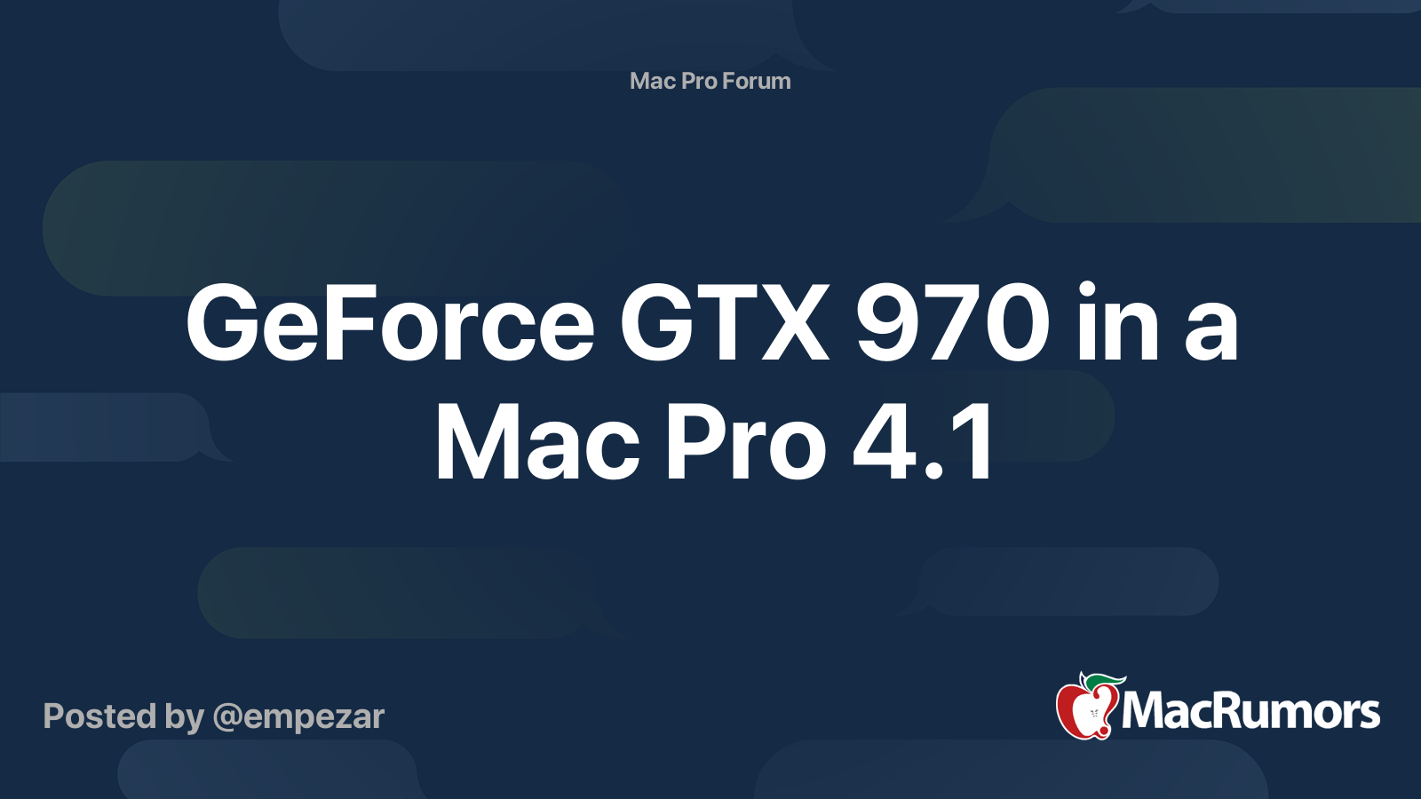 Gtx 970 best sale mac pro