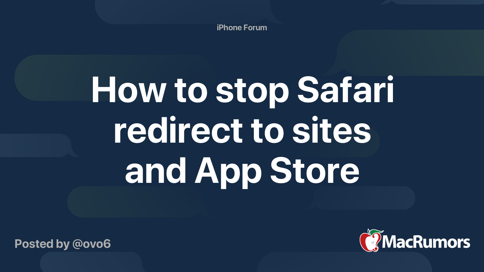 safari stop auto redirect