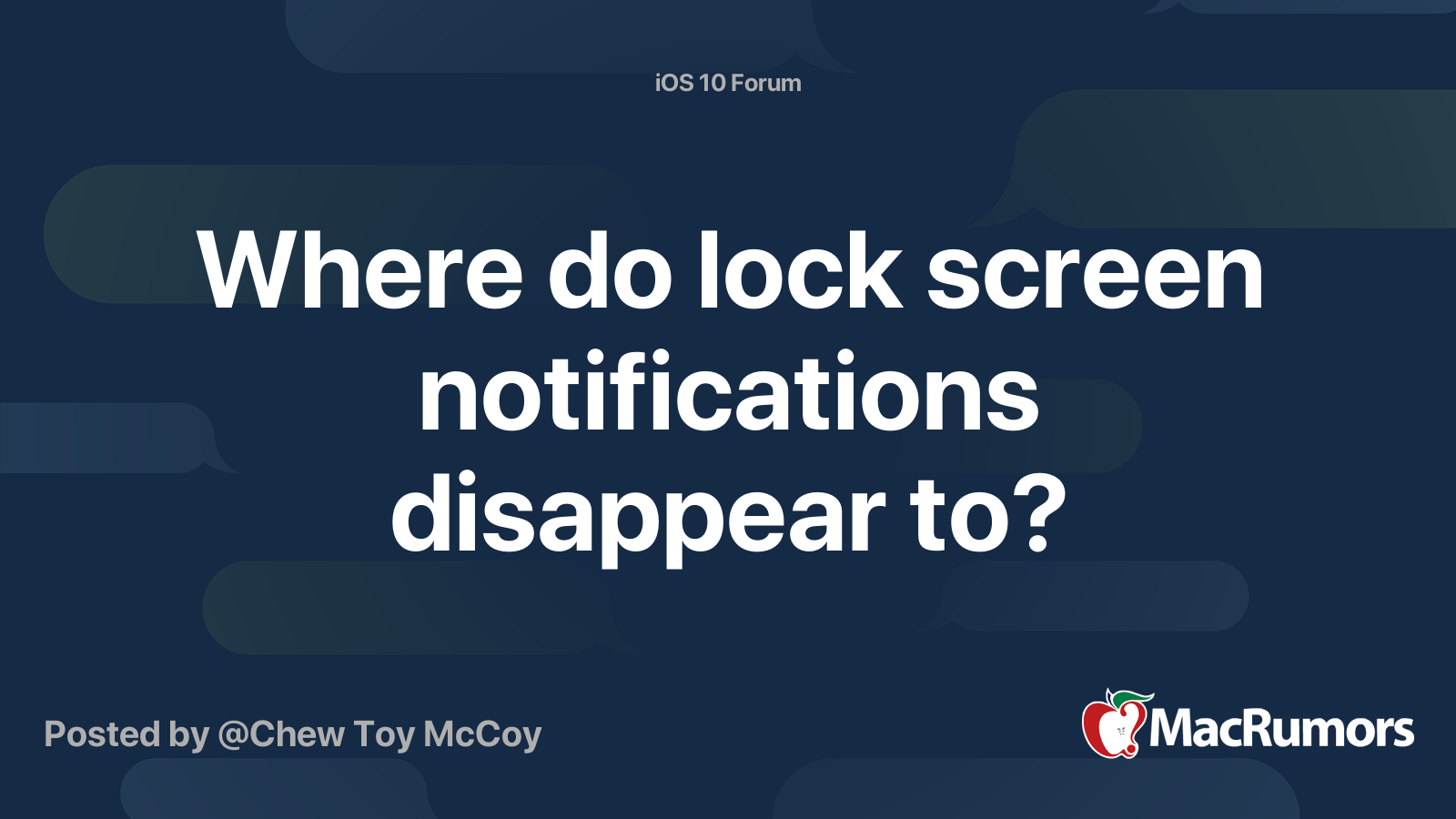 iphone lock screen notifications disappear