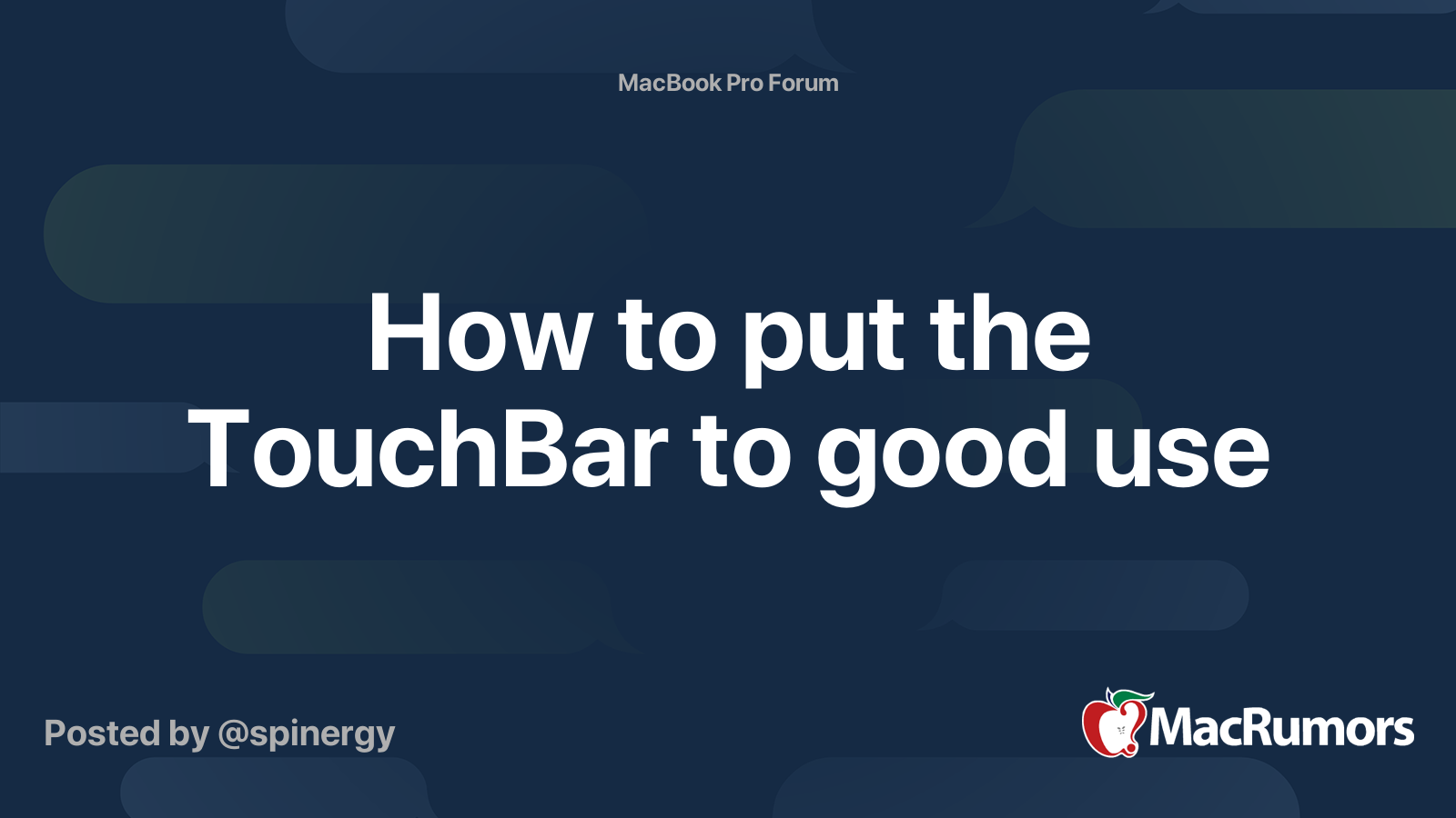 how-to-put-the-touchbar-to-good-use-macrumors-forums