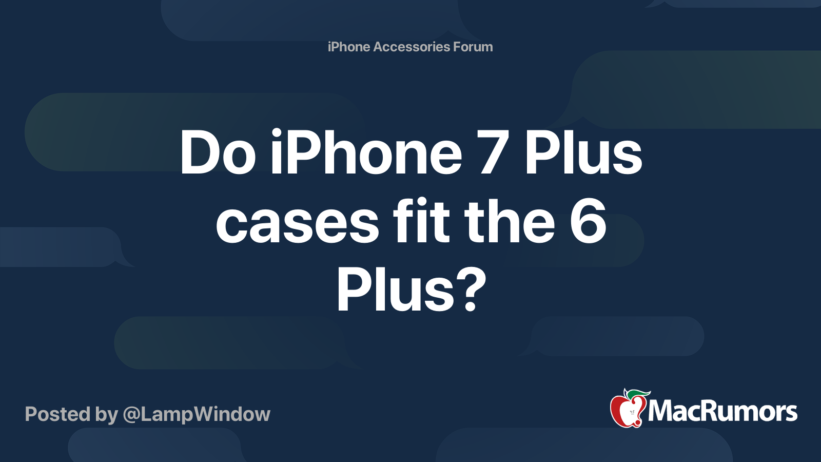 do iphone 7 plus cases fit the 6 plus