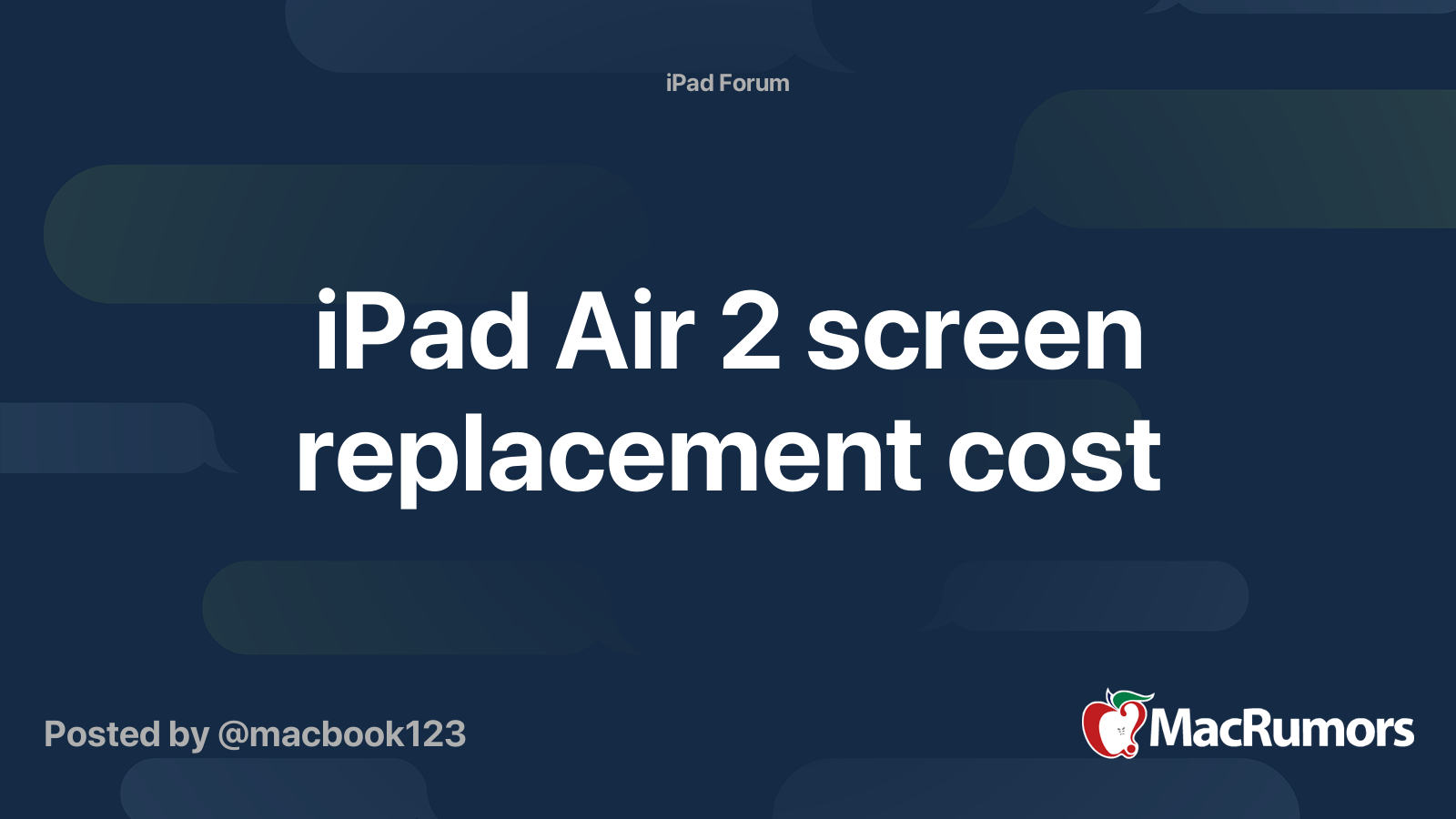 ipad air 2 replacement screen cost