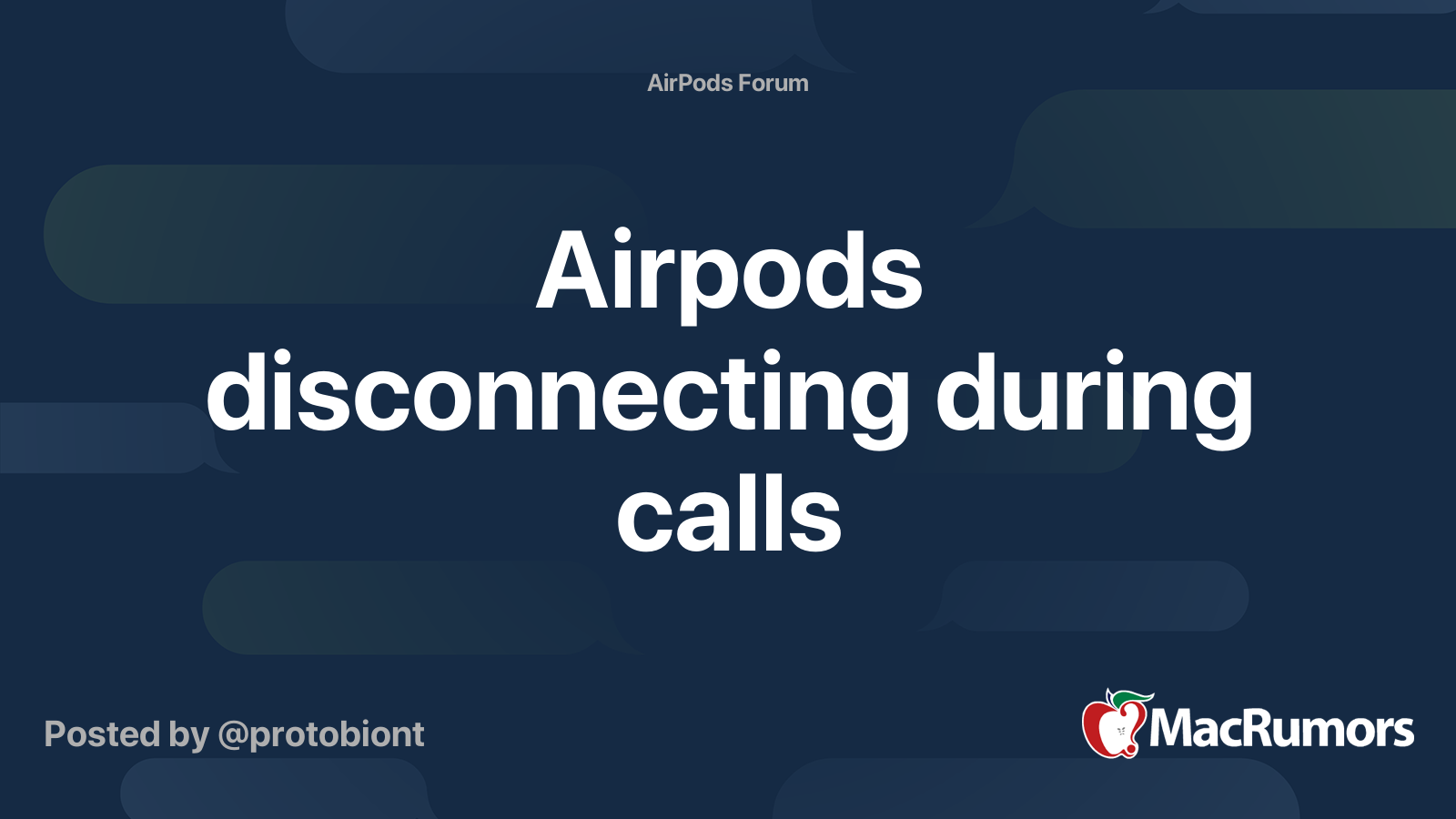 Airpods Disconnecting During Calls Macrumors Forums