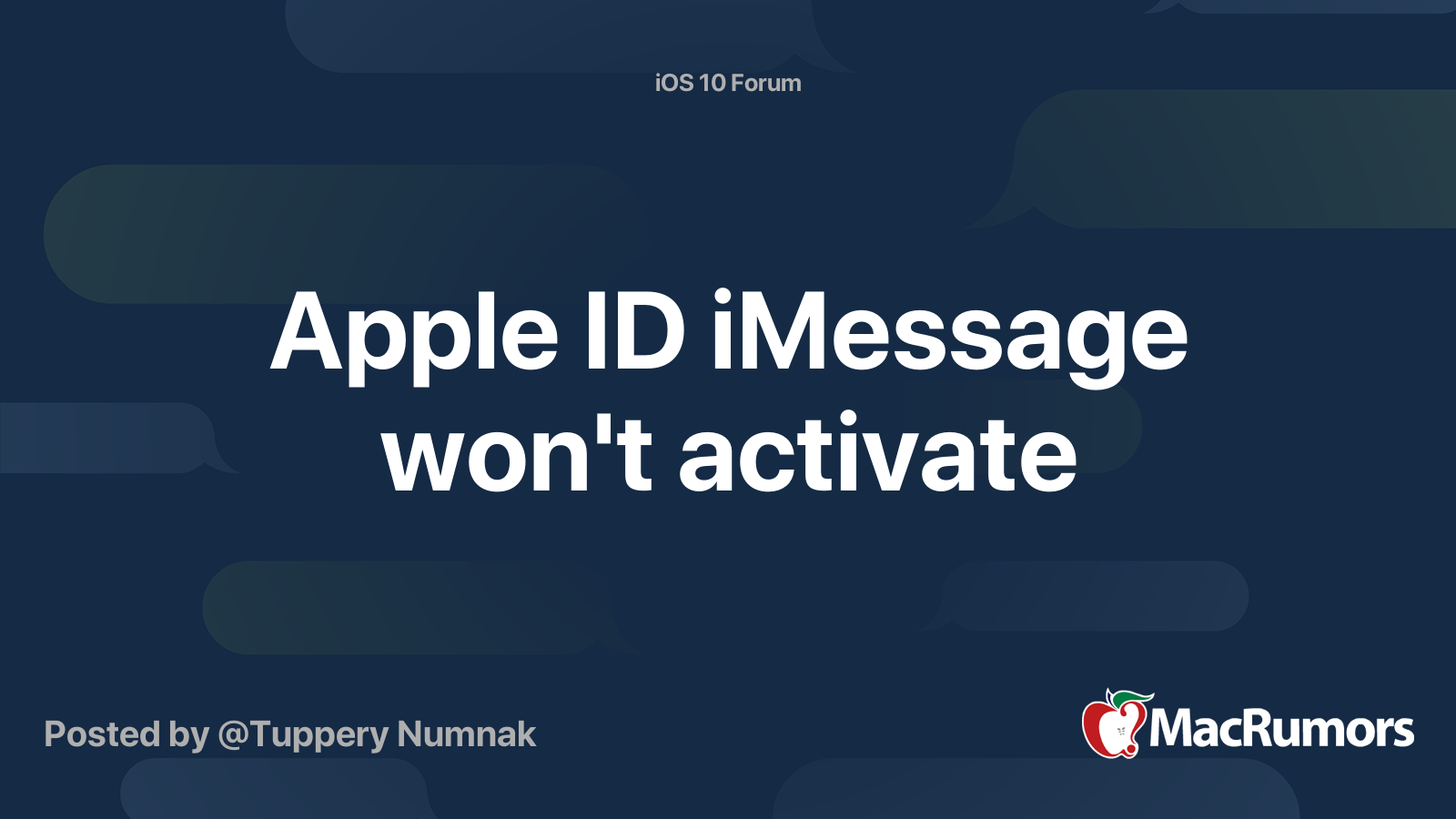 activate imessage using apple id