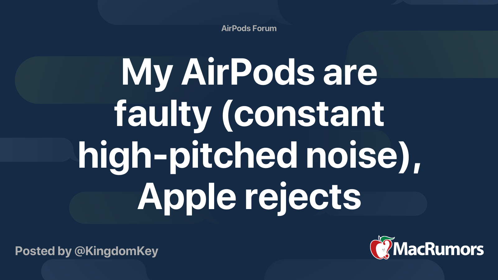 Airpods high best sale pitched sound