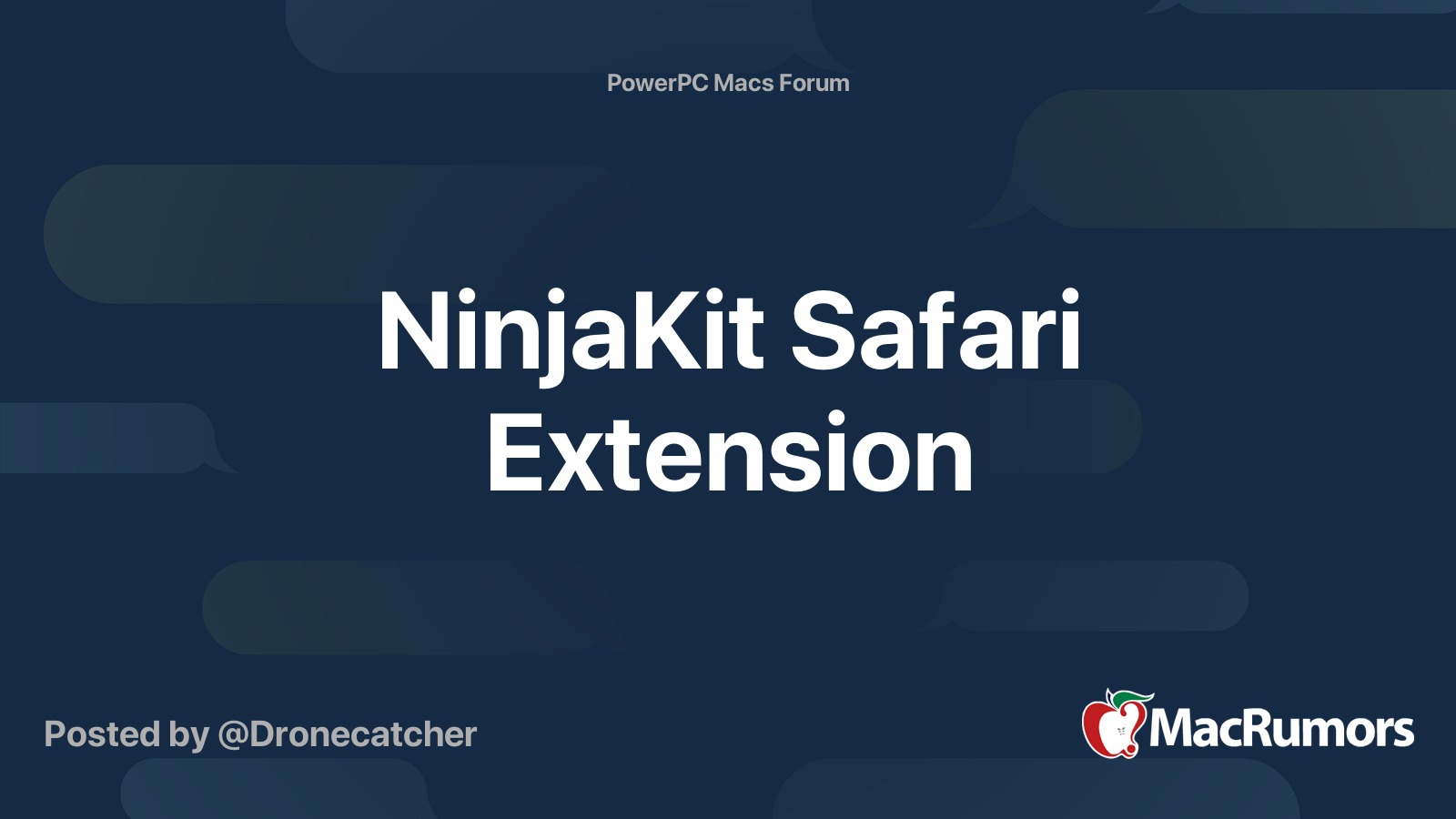 safari ninja kit extension website