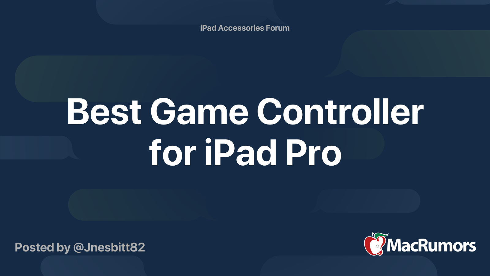 Best Game Controller for iPad Pro MacRumors Forums