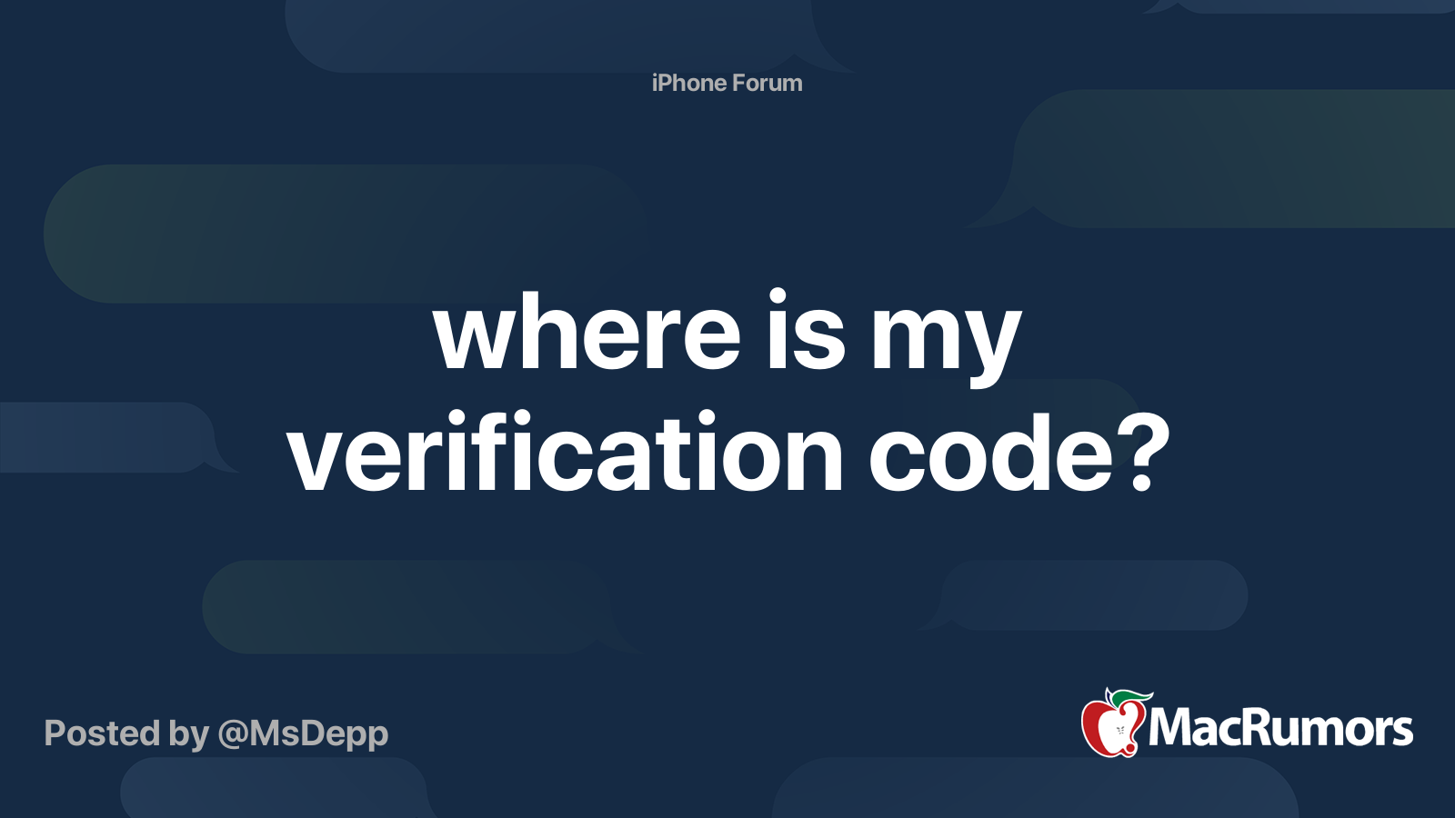 my number verification code