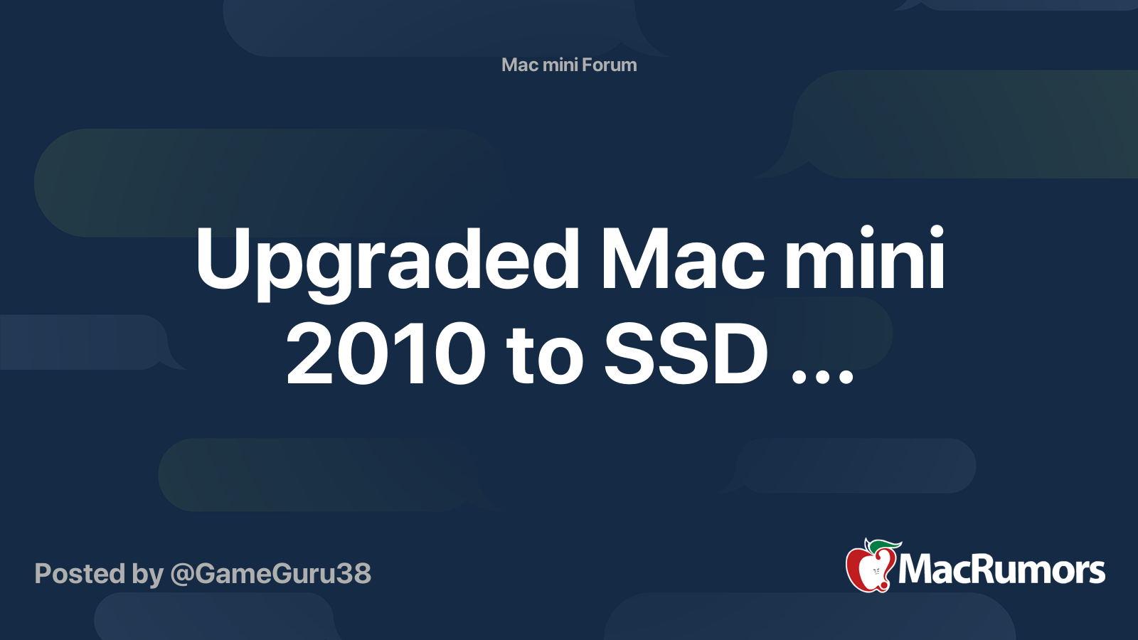 Mac mini 2010 ssd on sale upgrade