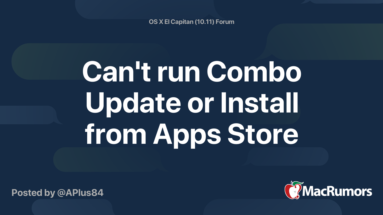 Combo Update El Capitan