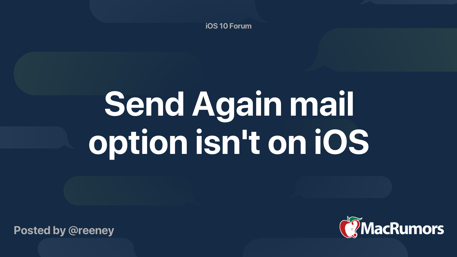 send again mail iphone
