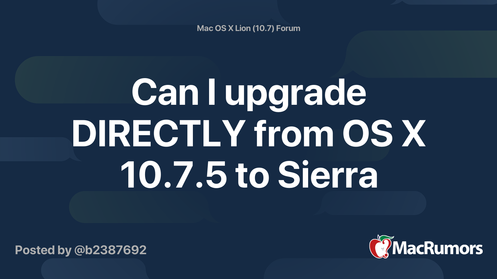 Can i upgrade from mountain lion to sierra