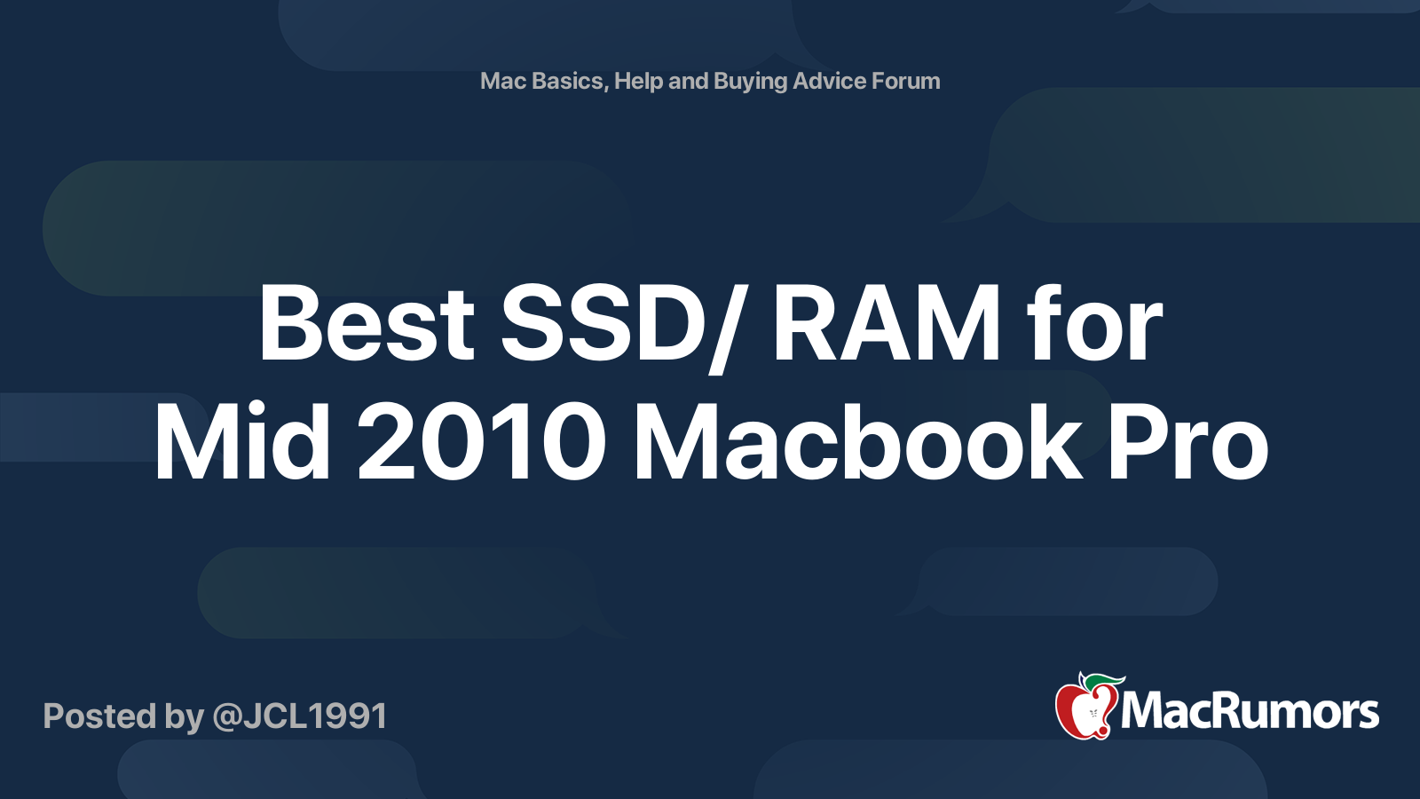 Best SSD/ for Mid Macbook Pro | Forums