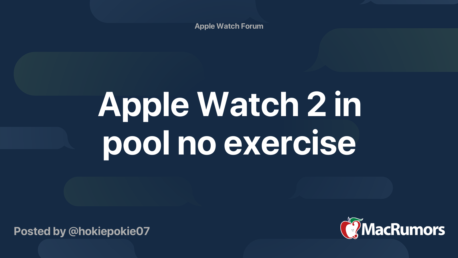 endless pool apple watch