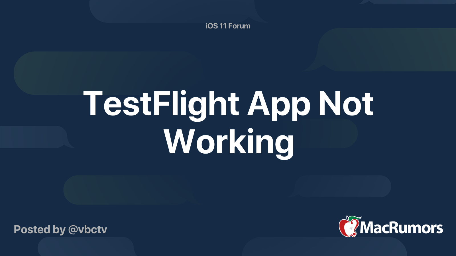 TestFlight App Not Working | MacRumors Forums