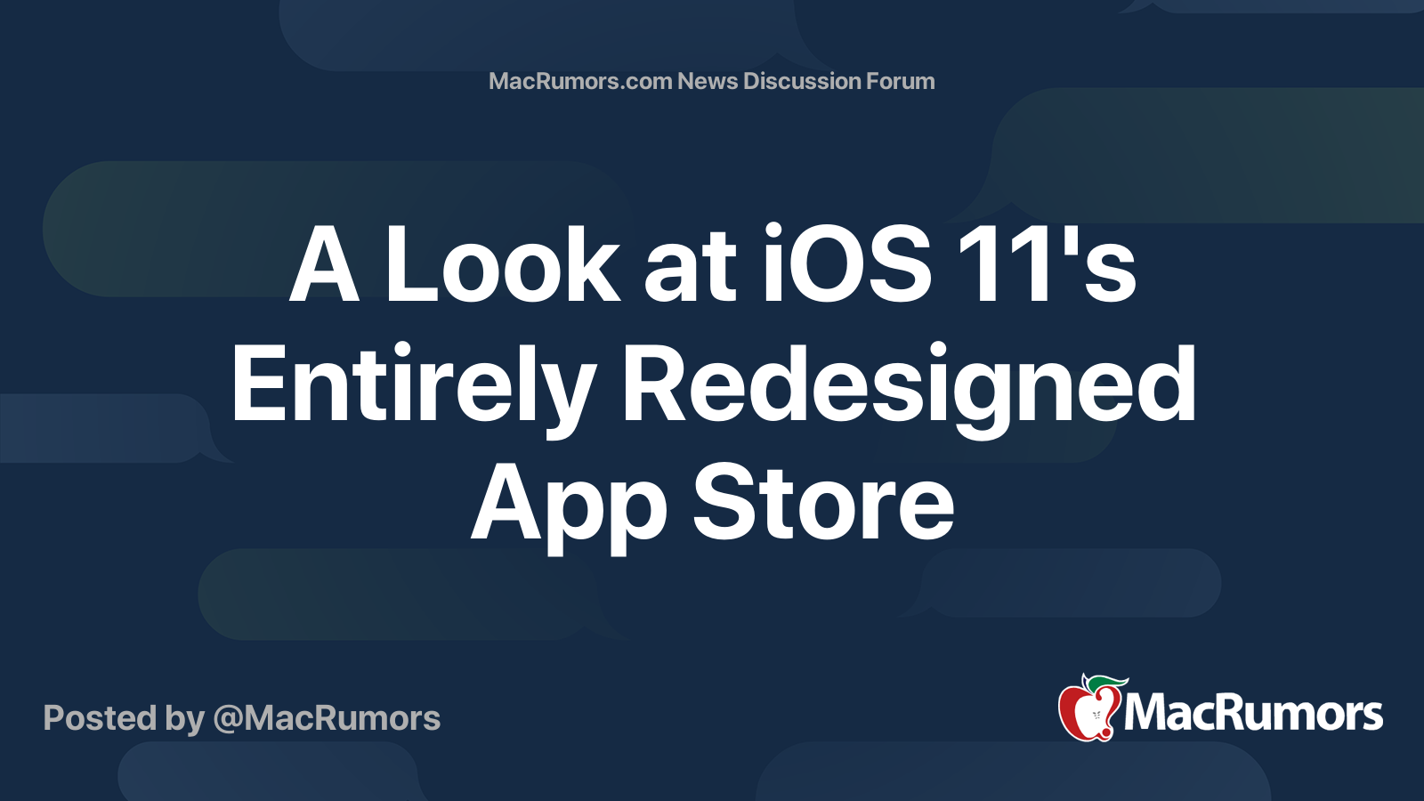 A Look at iOS 11's Entirely Redesigned App Store | MacRumors Forums