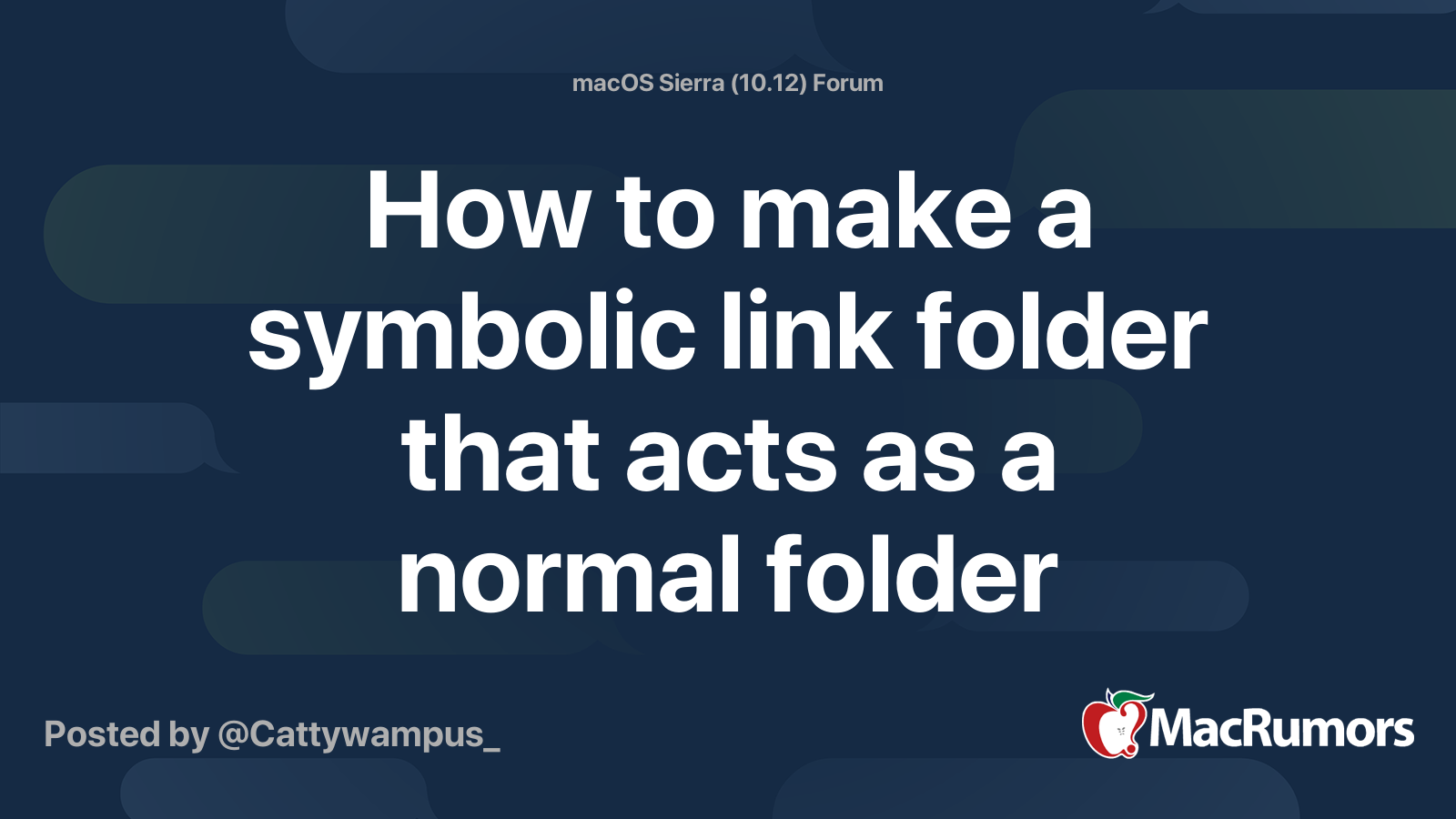 How to make a symbolic link folder that acts as a normal folder