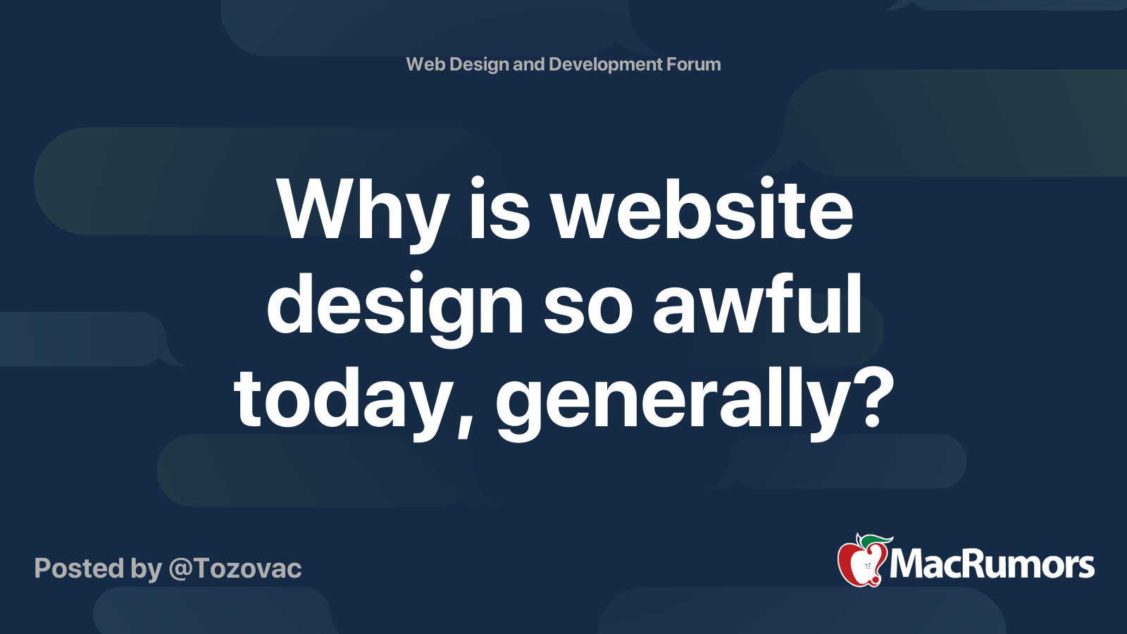 Make the website feel less cluttered - Website Features - Developer Forum