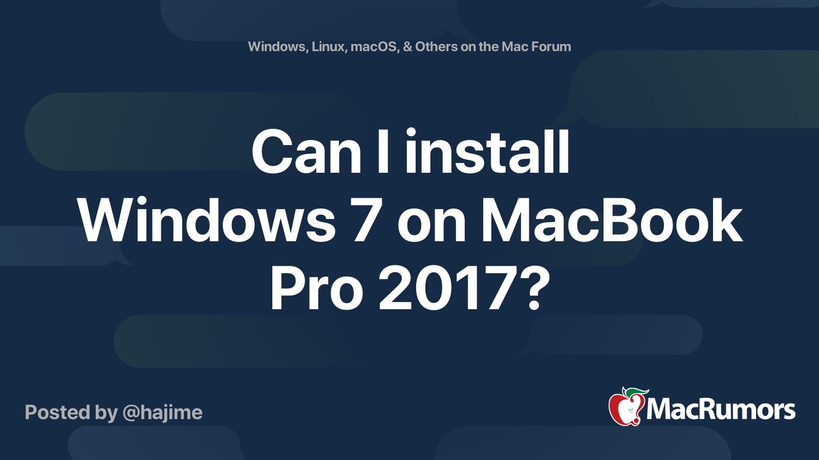 how to install windows 10 on macbook pro 2017