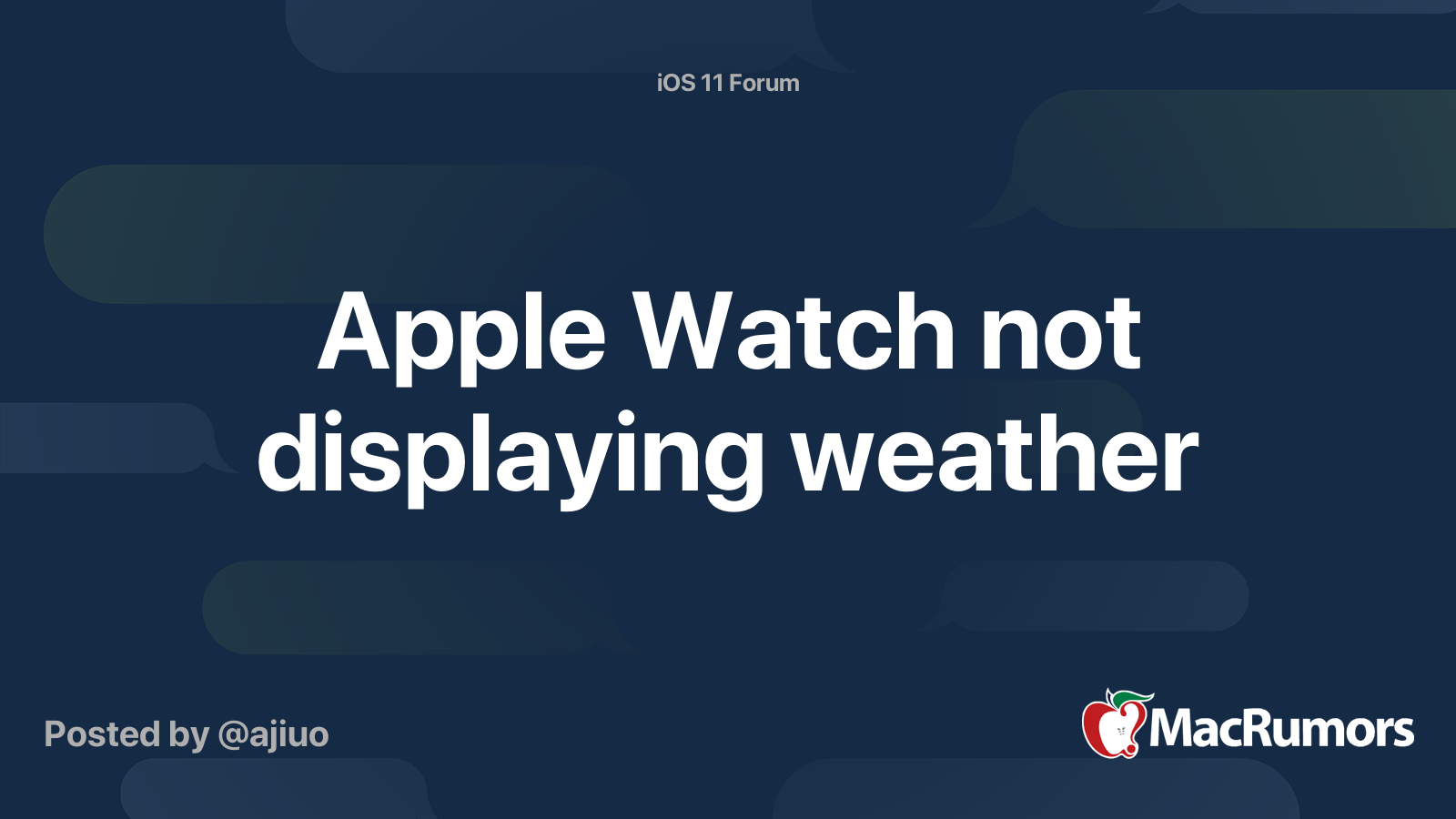 weather complication apple watch not working