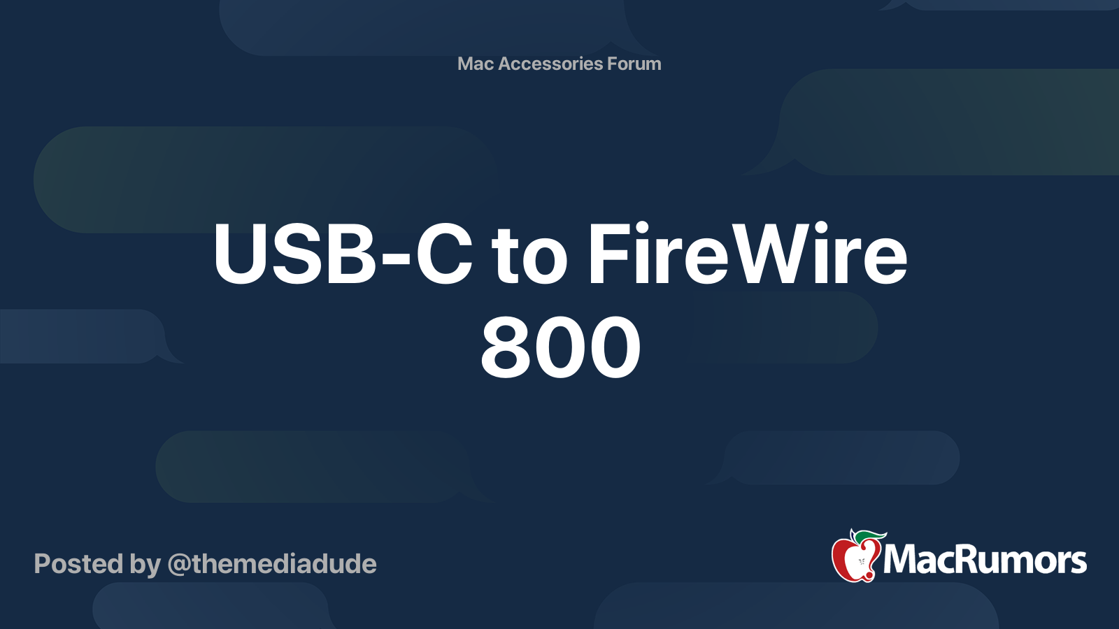 Usb c store firewire 800