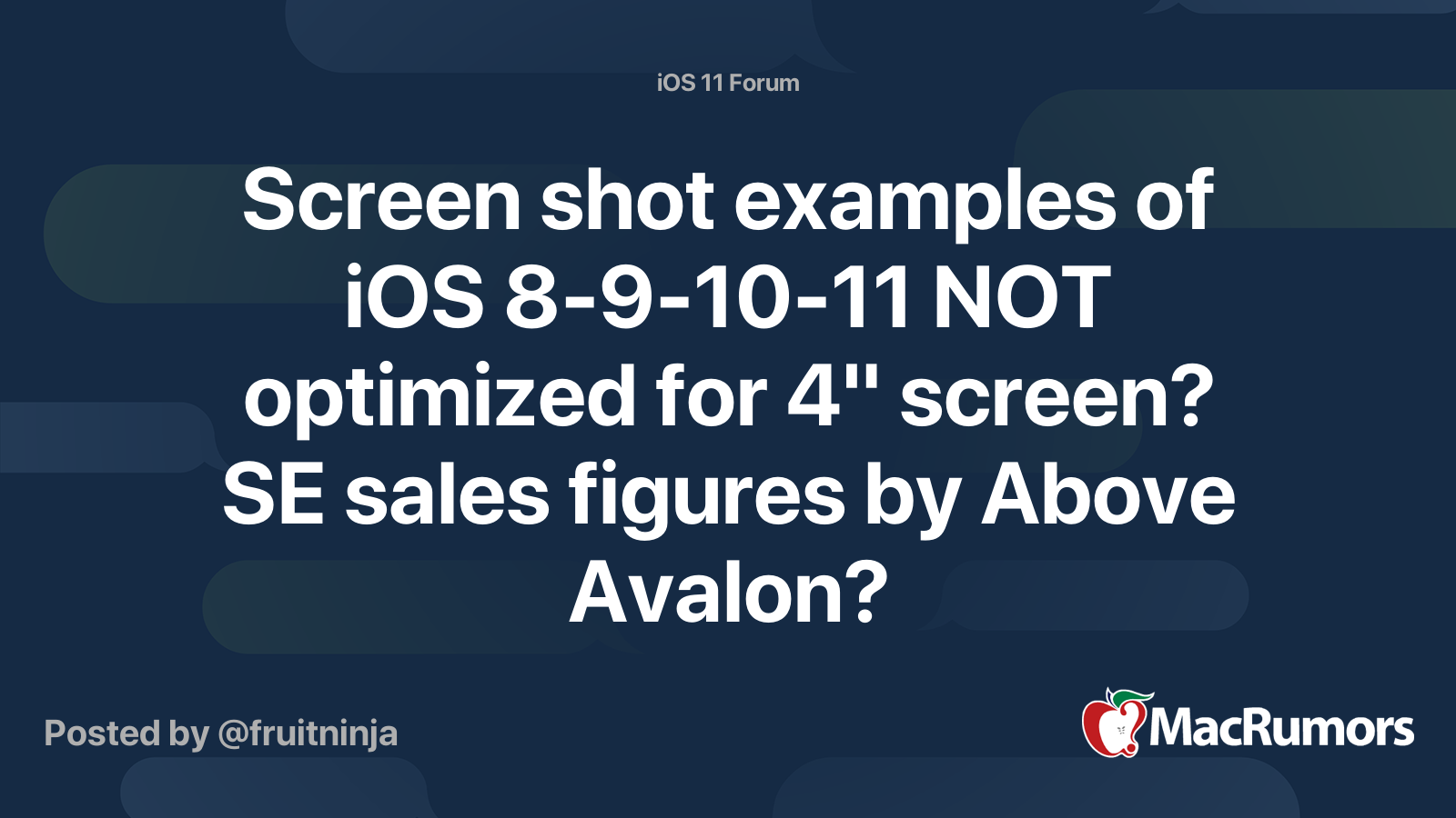 Screen shot examples of iOS 8-9-10-11 NOT optimized for 4