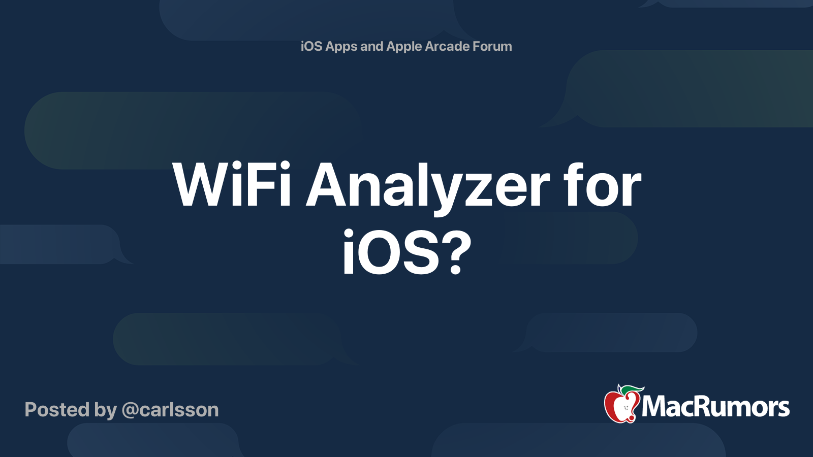 Wifi Analyzer For Ios Macrumors Forums