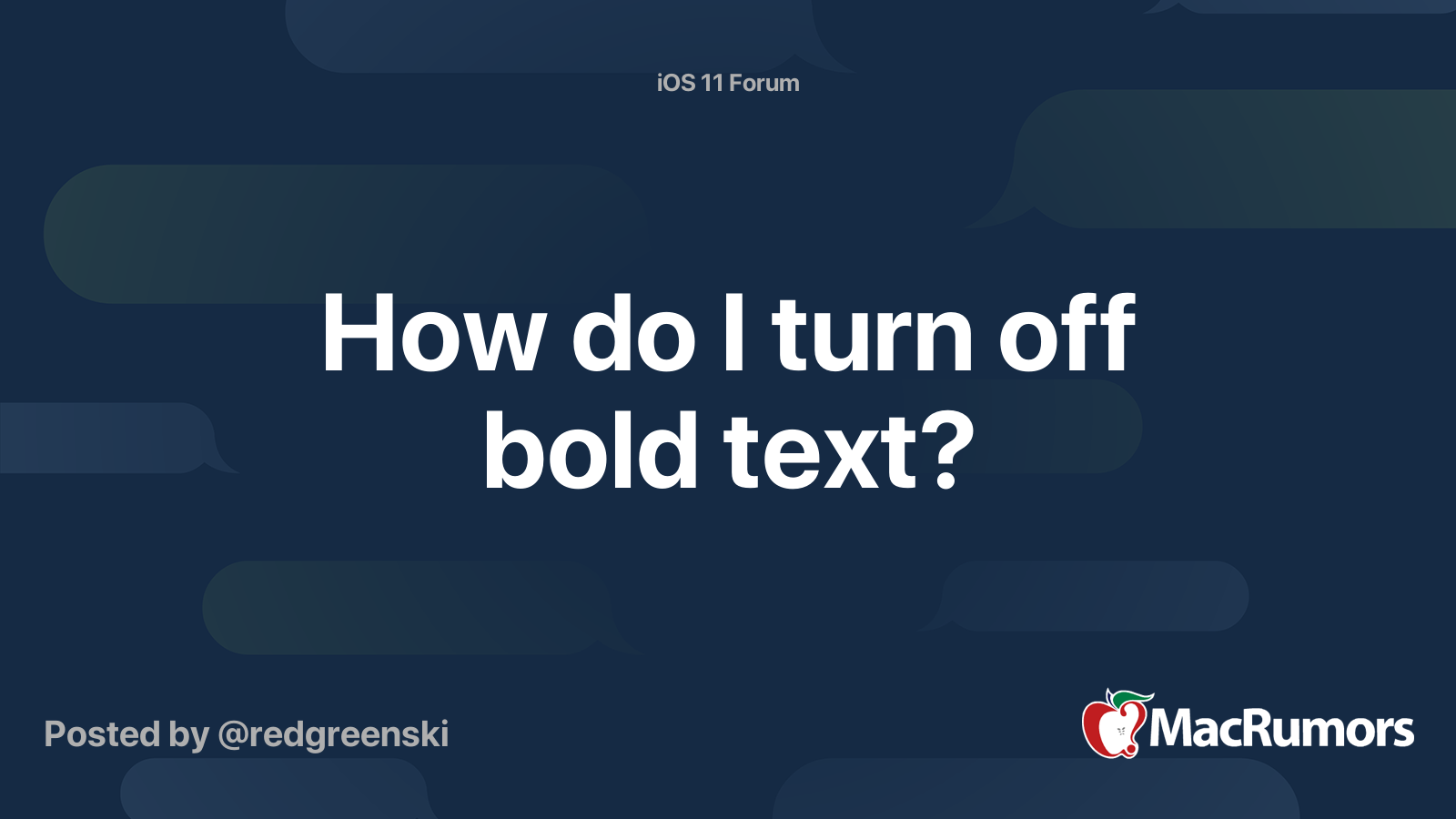 how-do-i-turn-off-bold-text-macrumors-forums