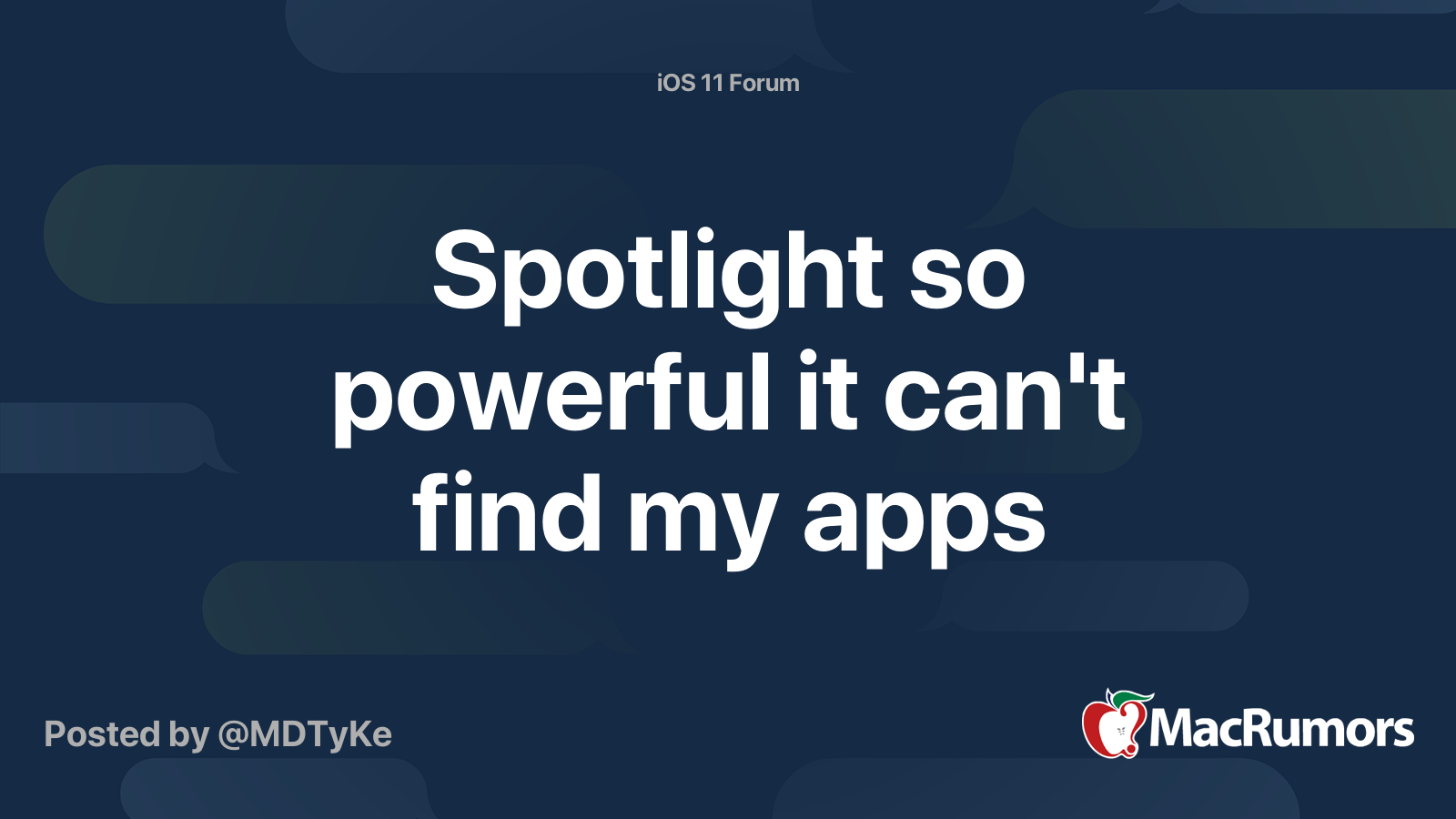 Spotlight so powerful it can't find my apps MacRumors Forums