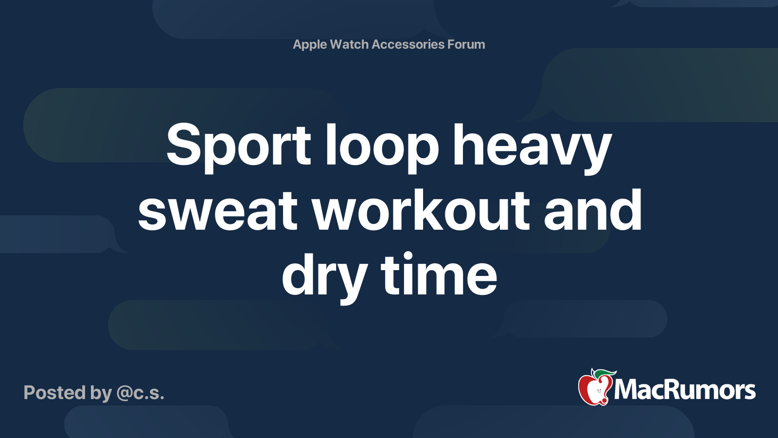 Apple sport 2024 loop sweat