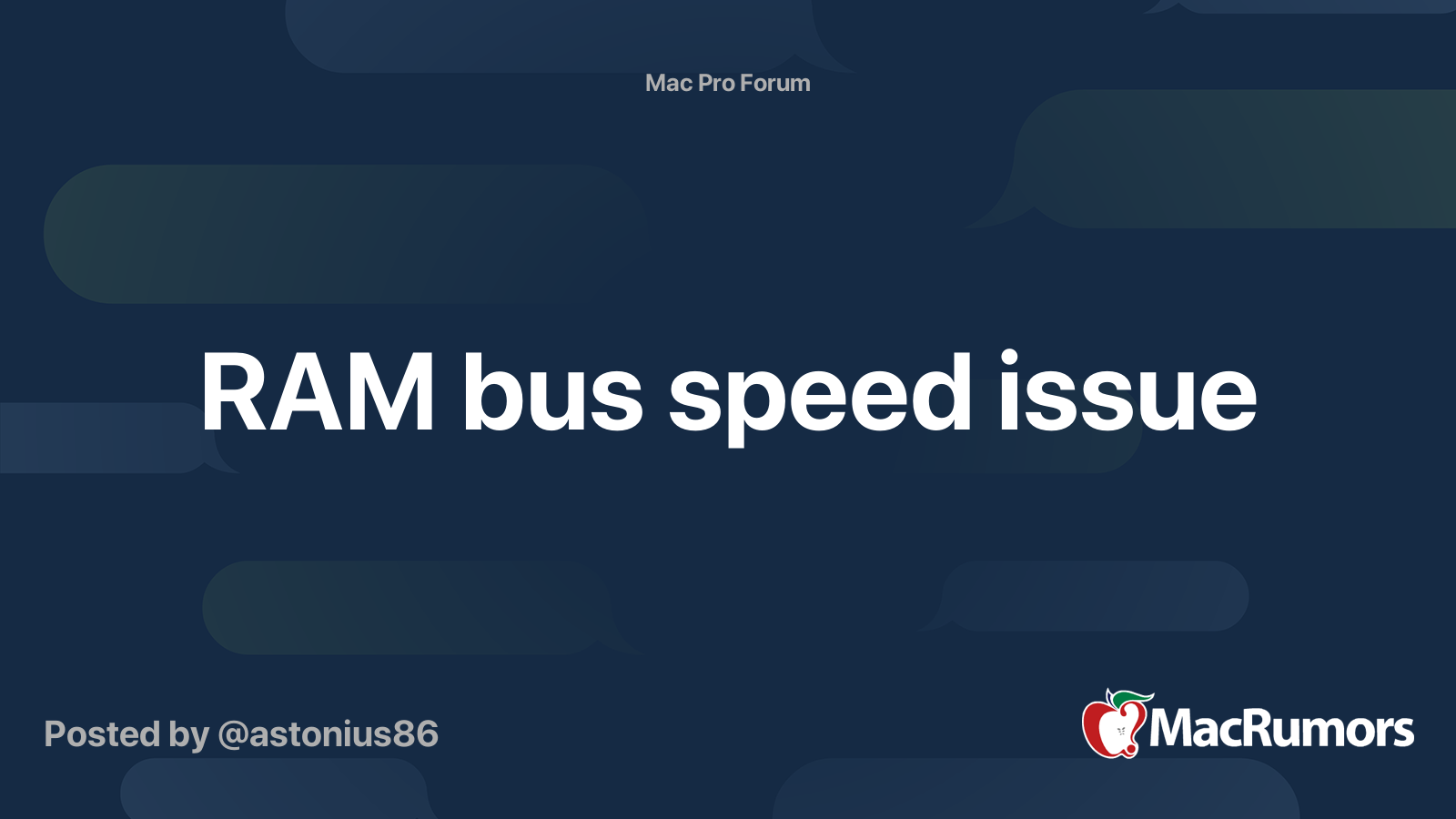 ram-bus-speed-issue-macrumors-forums