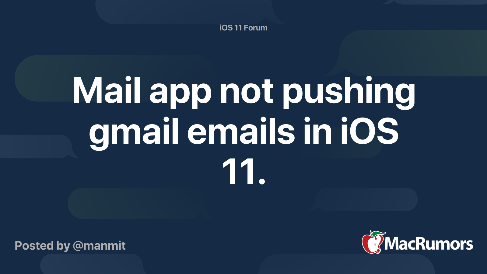 iphone mail app not pushing gmail