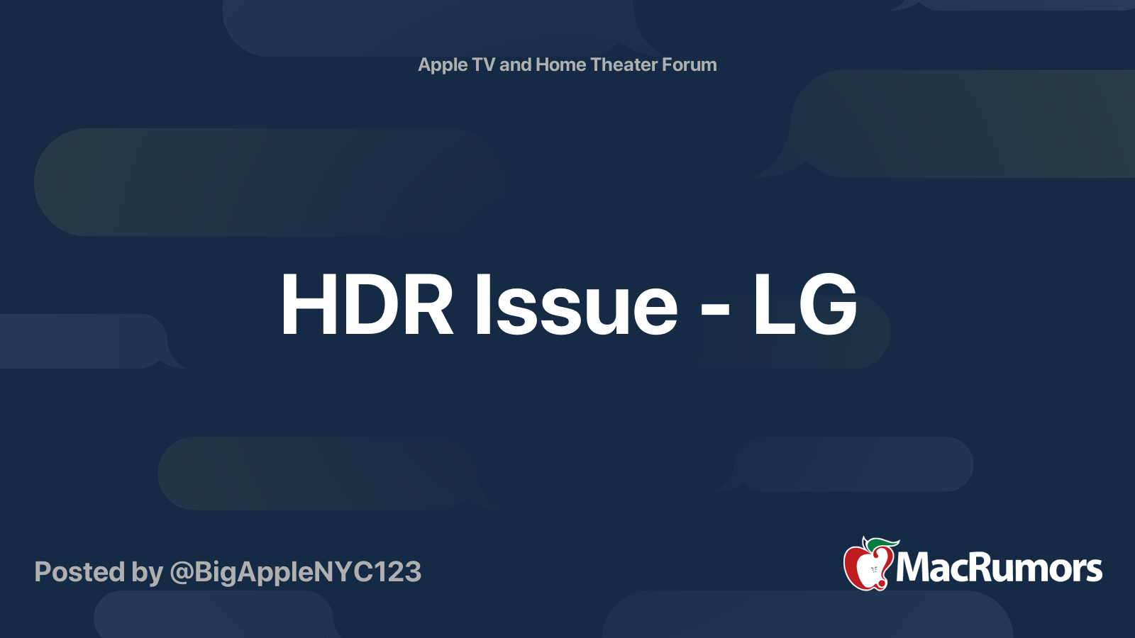 hdr issue